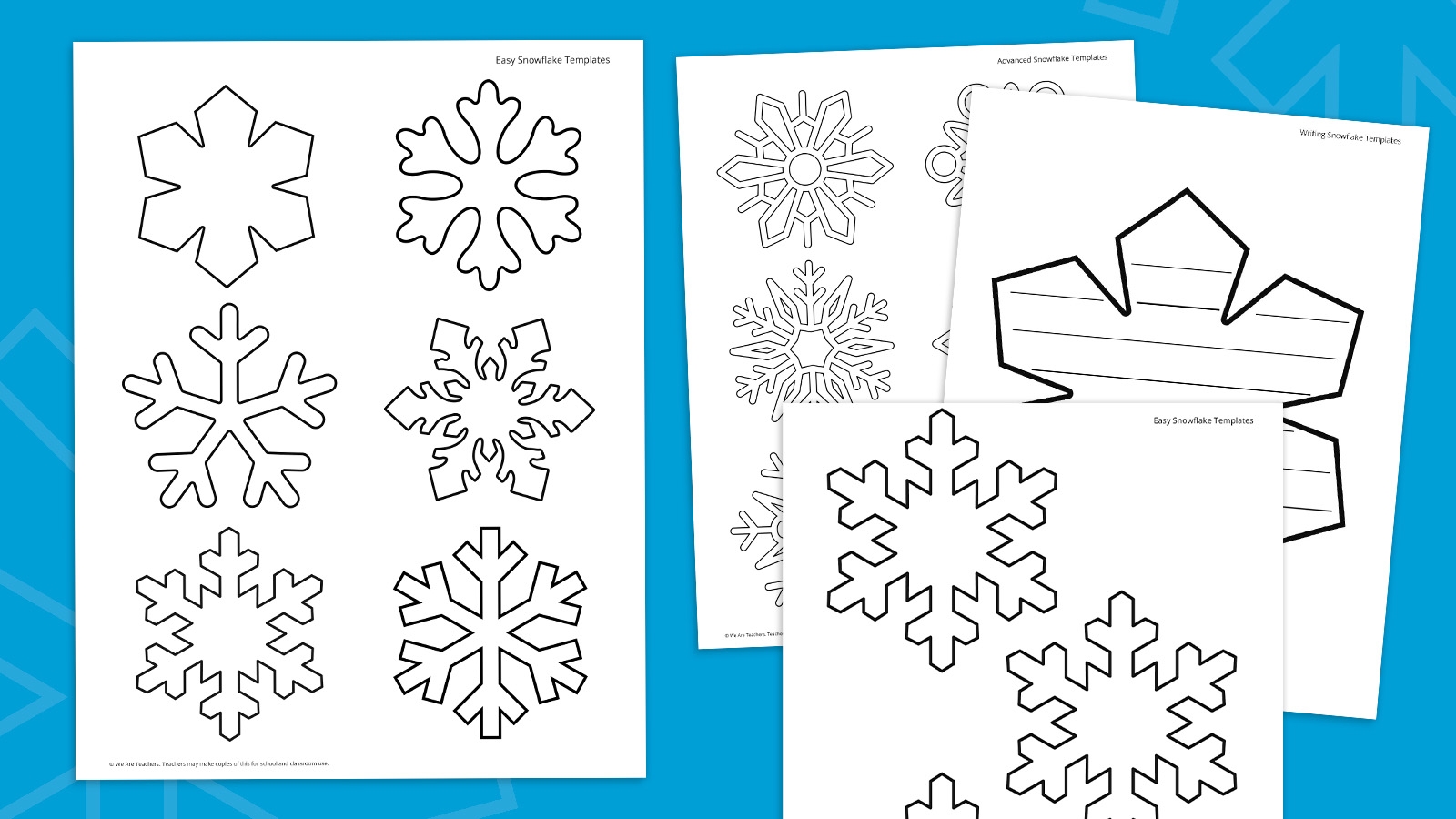 Free Printable Printable Snowflake Template Easy