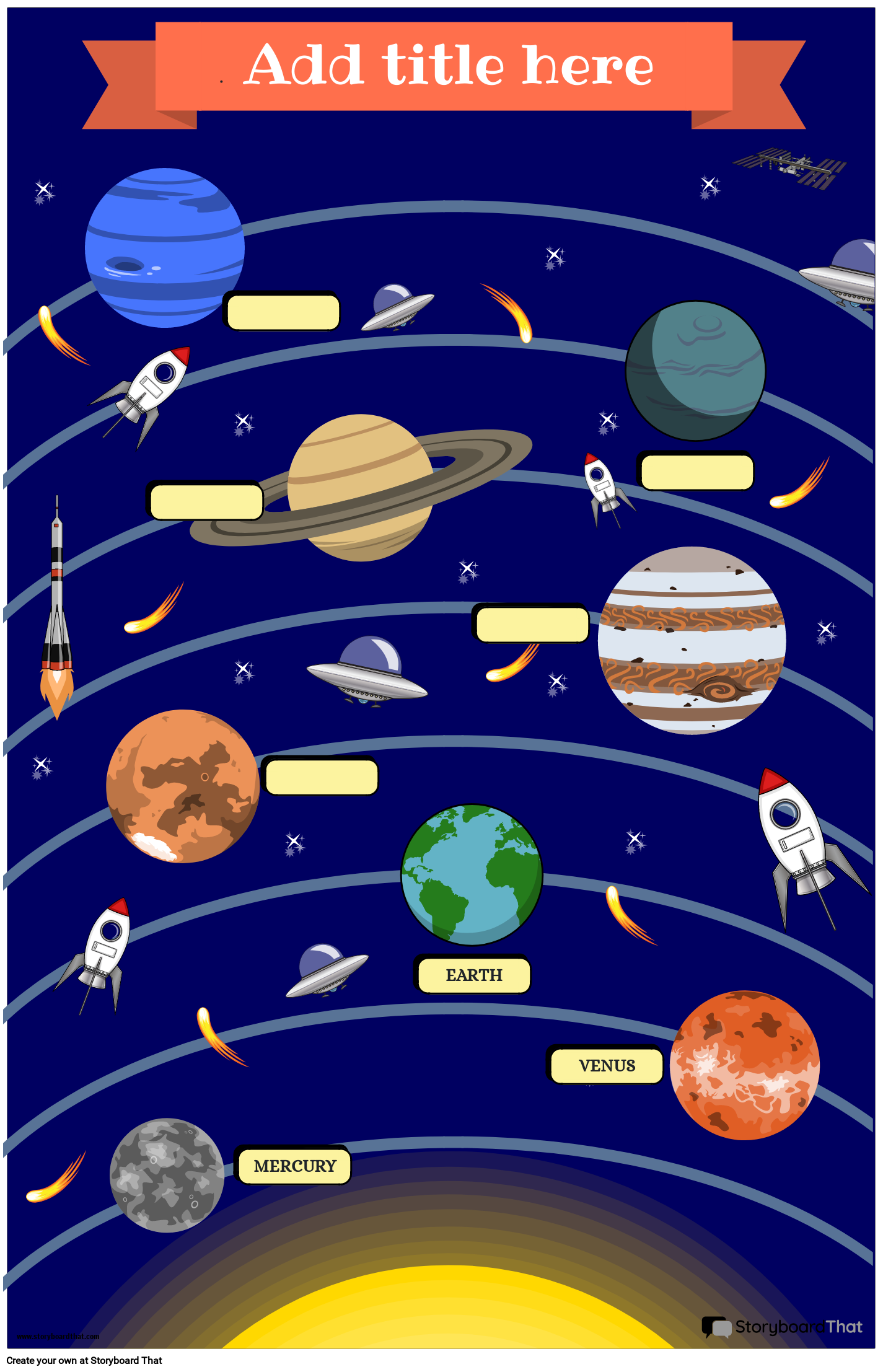 Free Solar System Posters Customize And Print Today