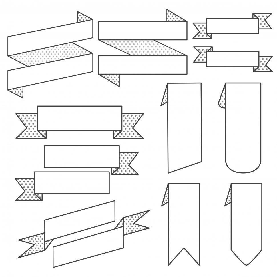 Free Stock Photo Of Ribbon Banner Icons Vector Download Free 