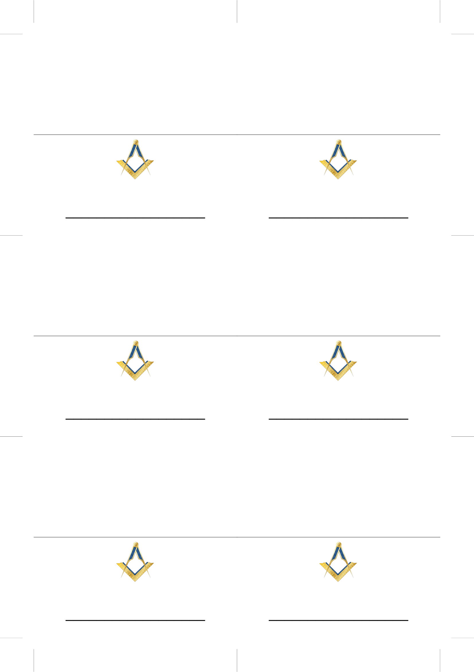 Free Table Place Card Templates