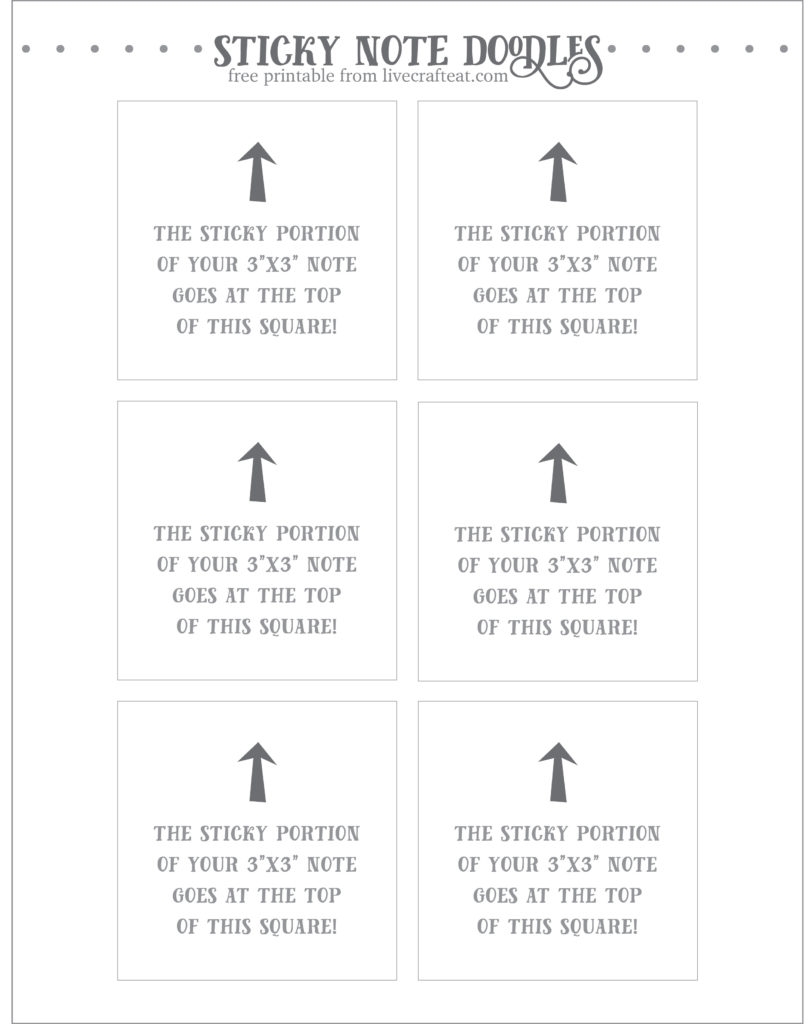Free Template For DIY Printable Sticky Notes Live Craft Eat Free Template For DIY Printable Sticky Notes Live Craft Eat