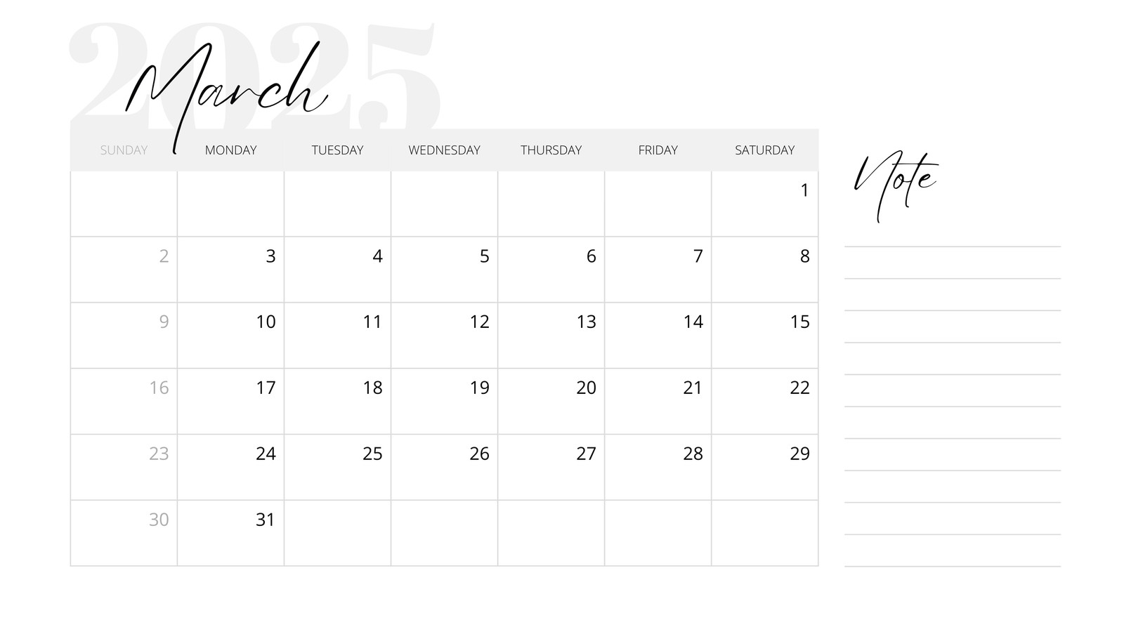 Free To Edit And Print March 2025 Calendar Templates Canva