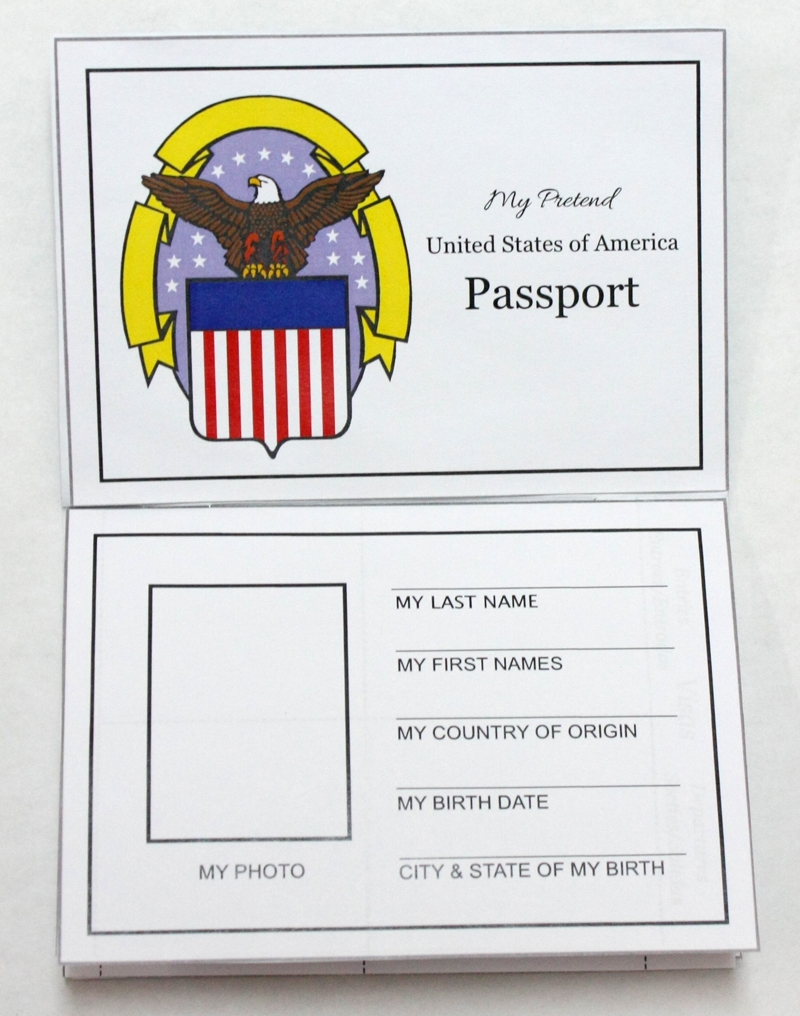 Free Printable Kids Passport Template