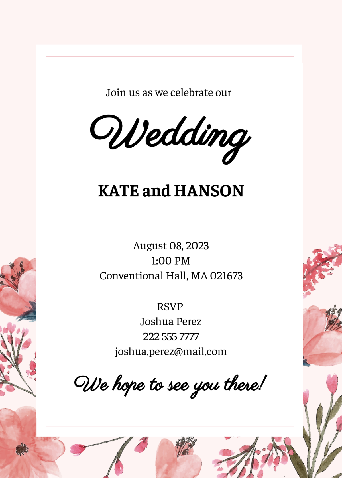 Free Wedding Invitation Templates Editable And Printable Free Wedding Invitation Templates Editable And Printable