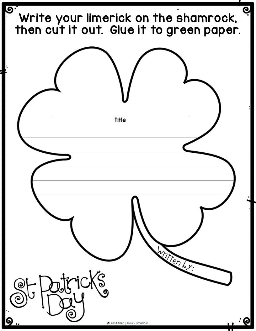 FREE Writing Limericks St Patrick s Day Writing Poetry Activity 