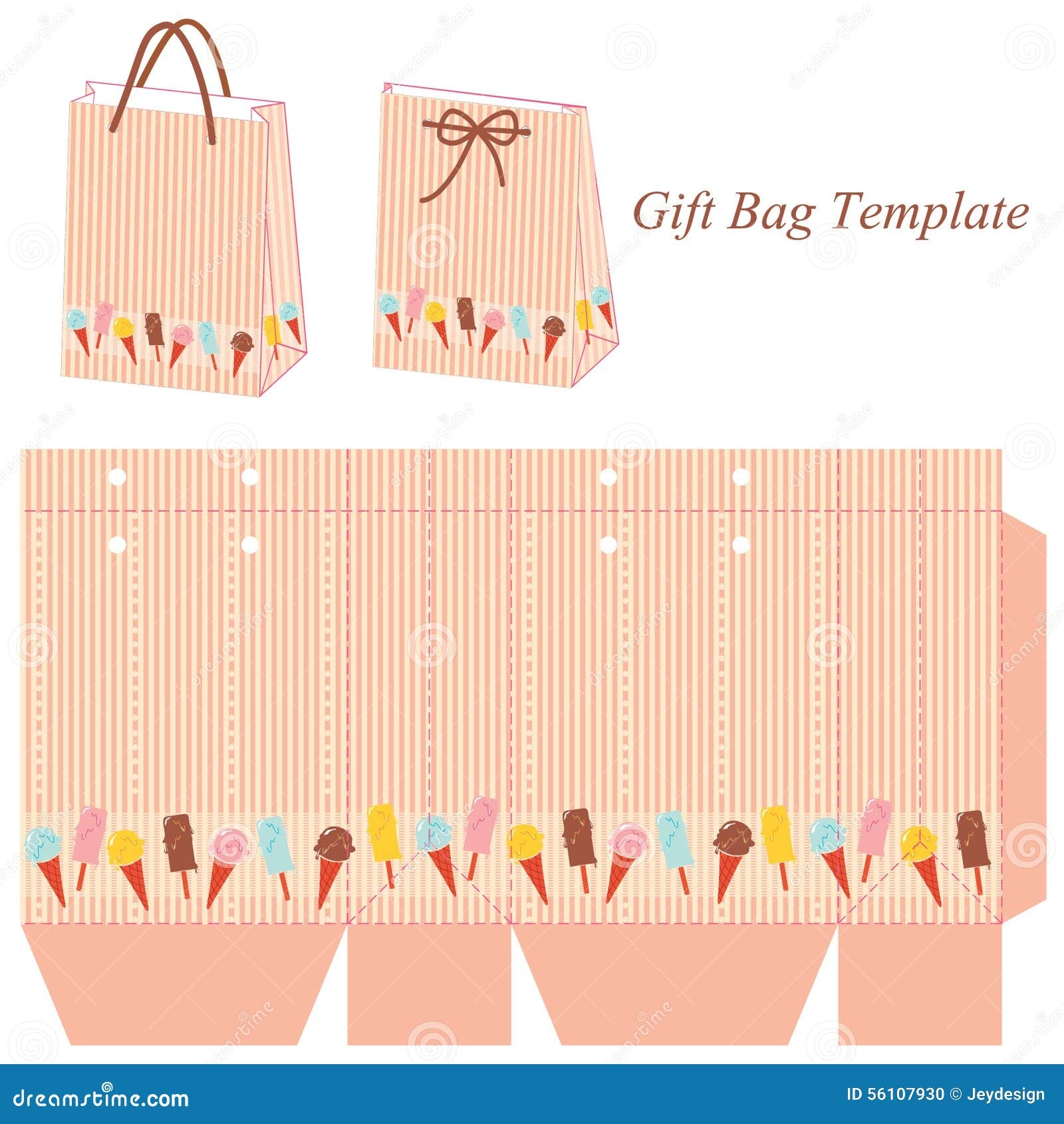 Free Printable Paper Bag Template