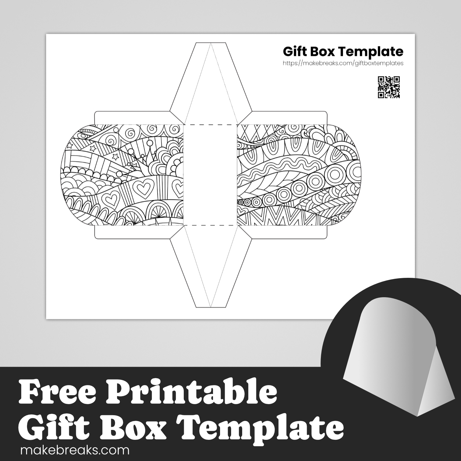 Free Printable Large Gift Box Templates