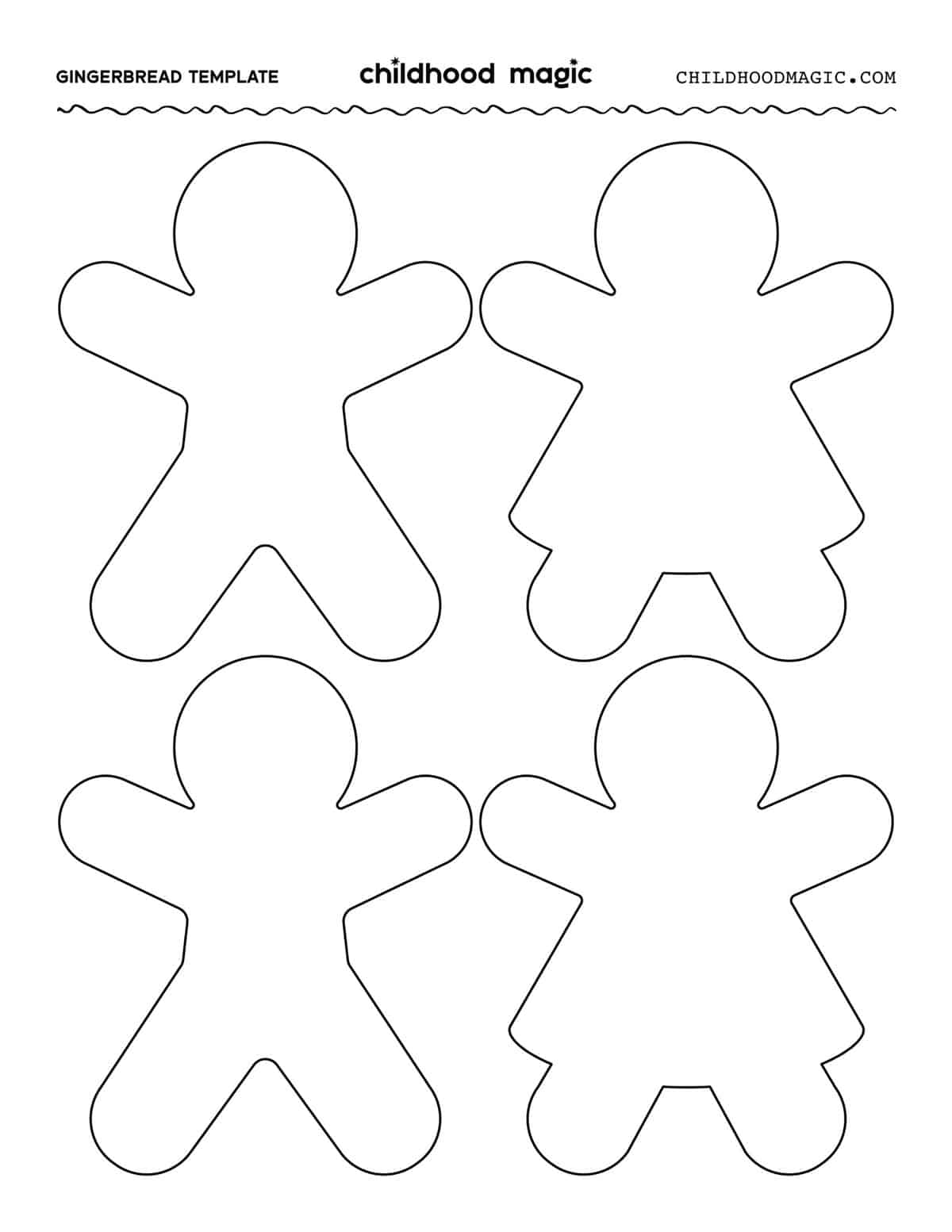 Free Printable Large Gingerbread Man Template