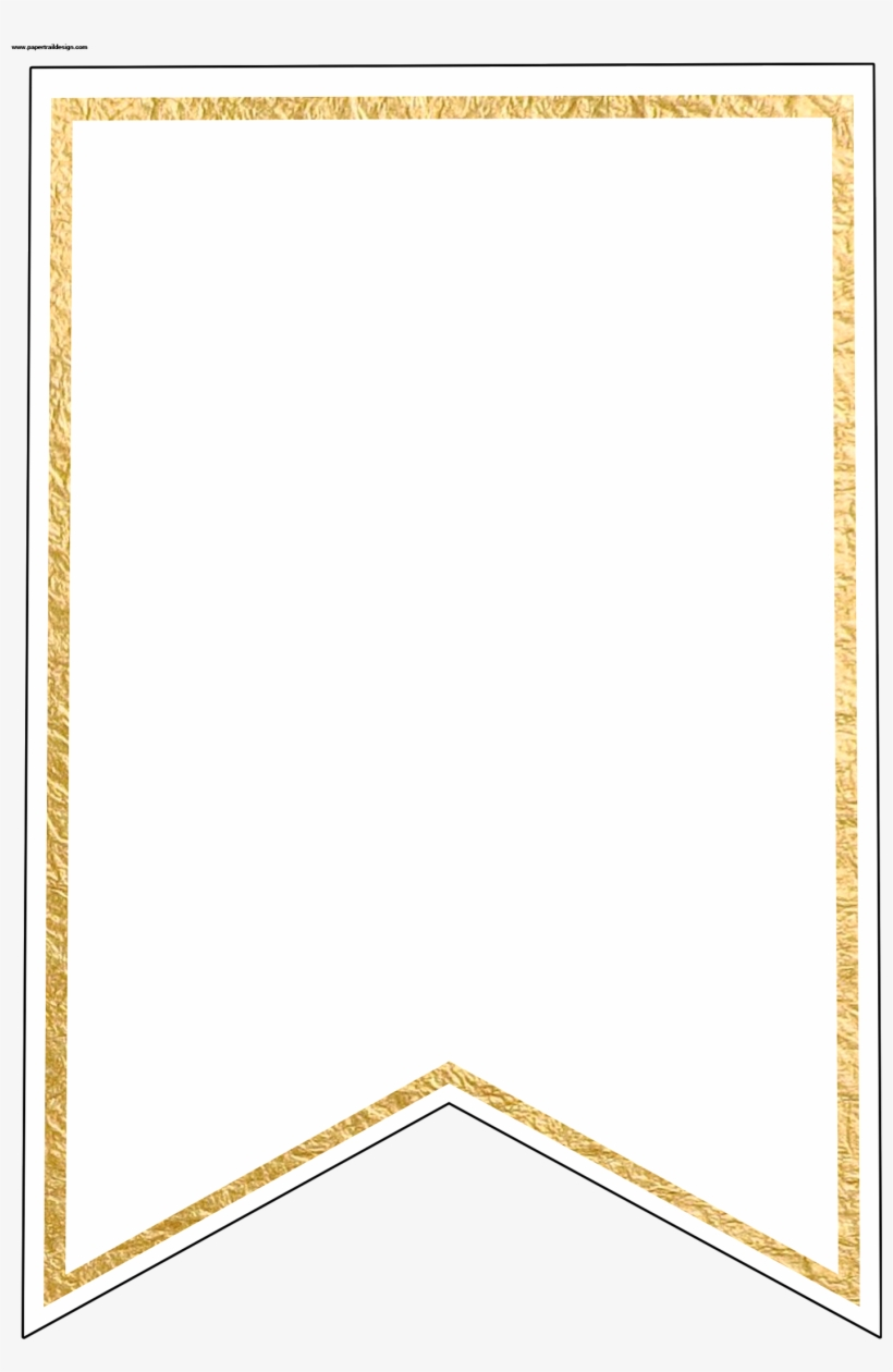 Gold Pennant Banner Blank Template Flag Banner Template Free Printable Banner Letter K Free Transparent PNG Download PNGkey