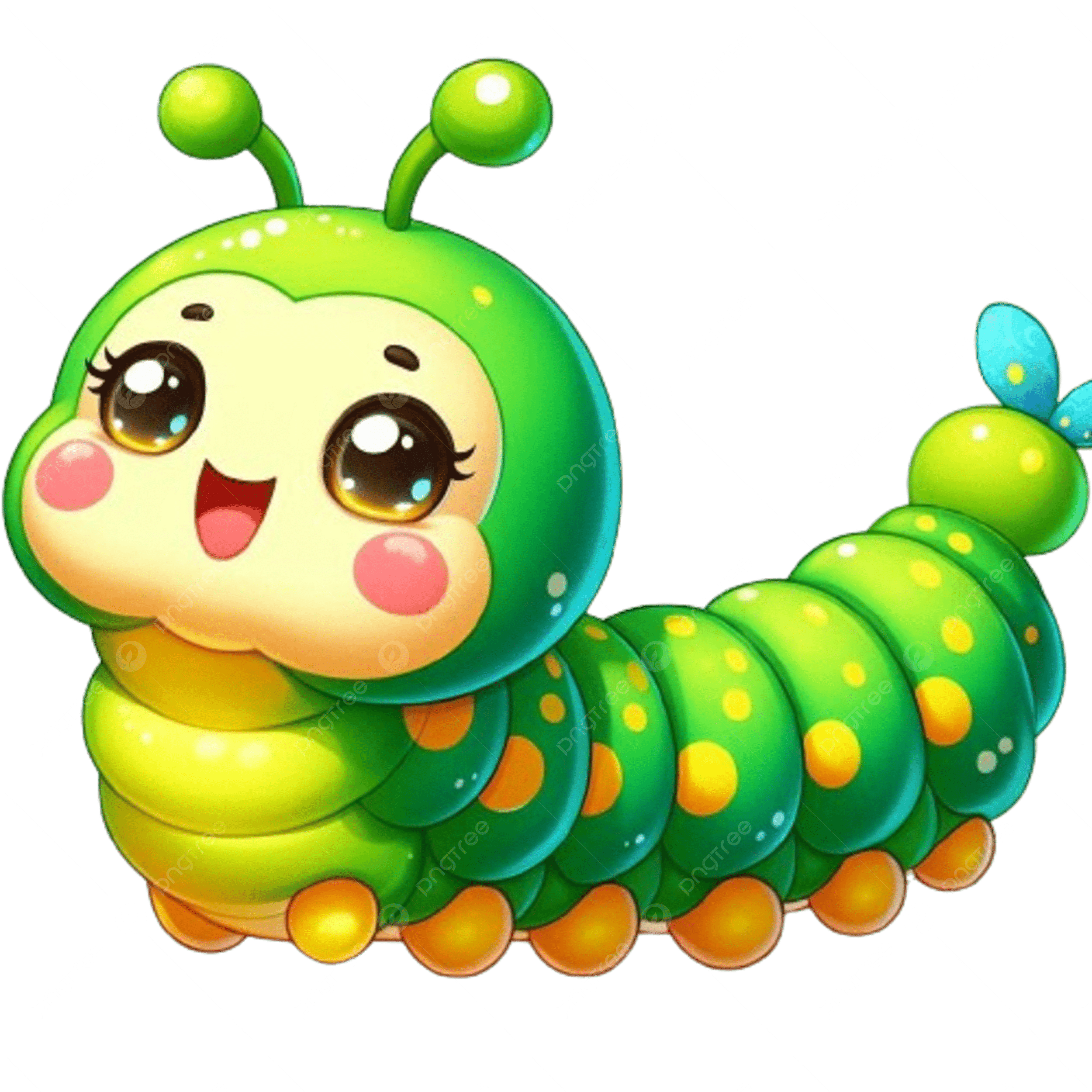 Free Printable Of 3d Caterpillar Templates