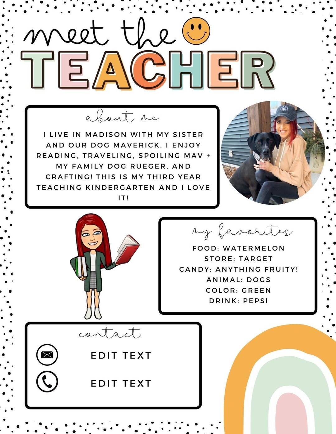 Free Printable Meet Your Teacher Template