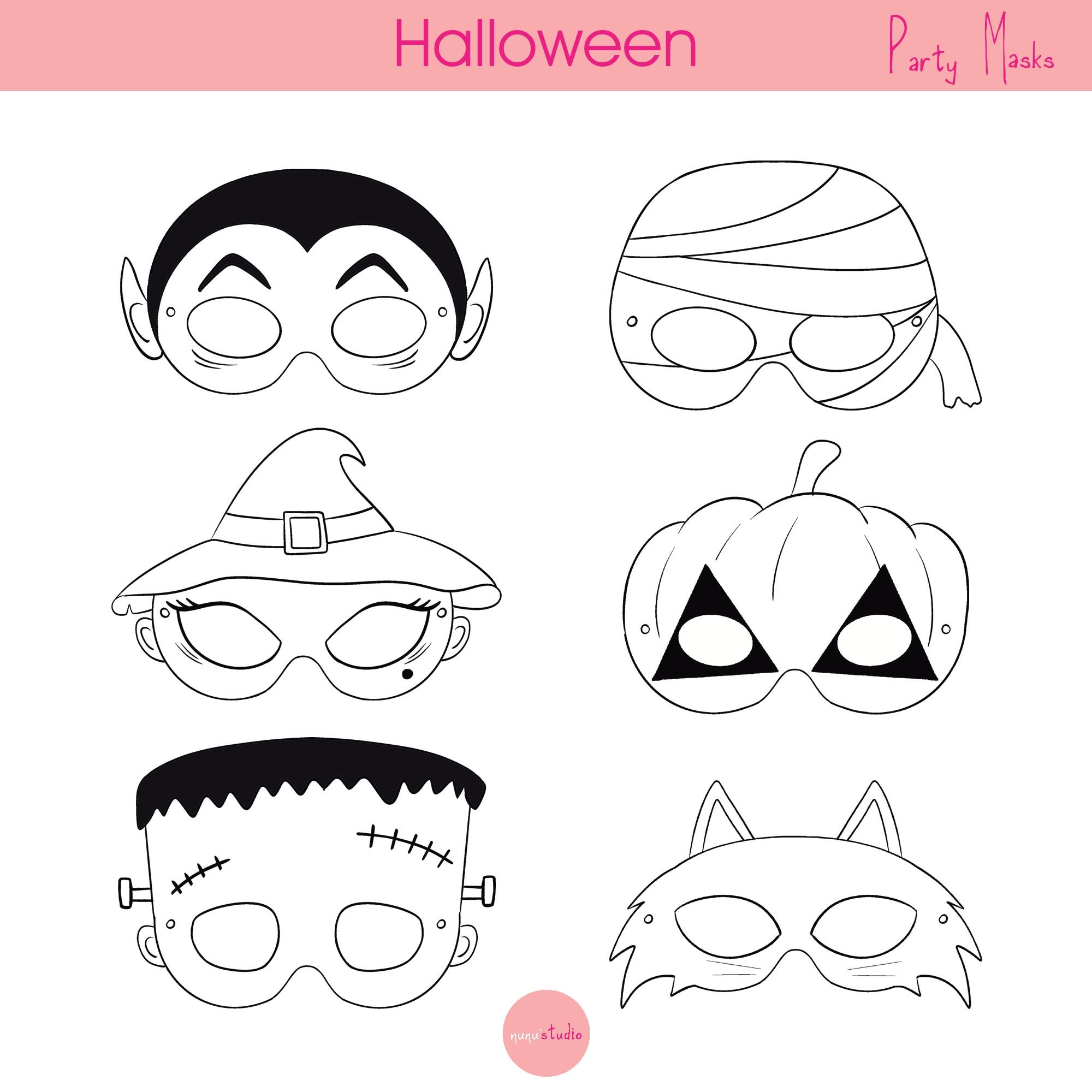 Halloween Masks Printable Halloween Masks Halloween Costume 