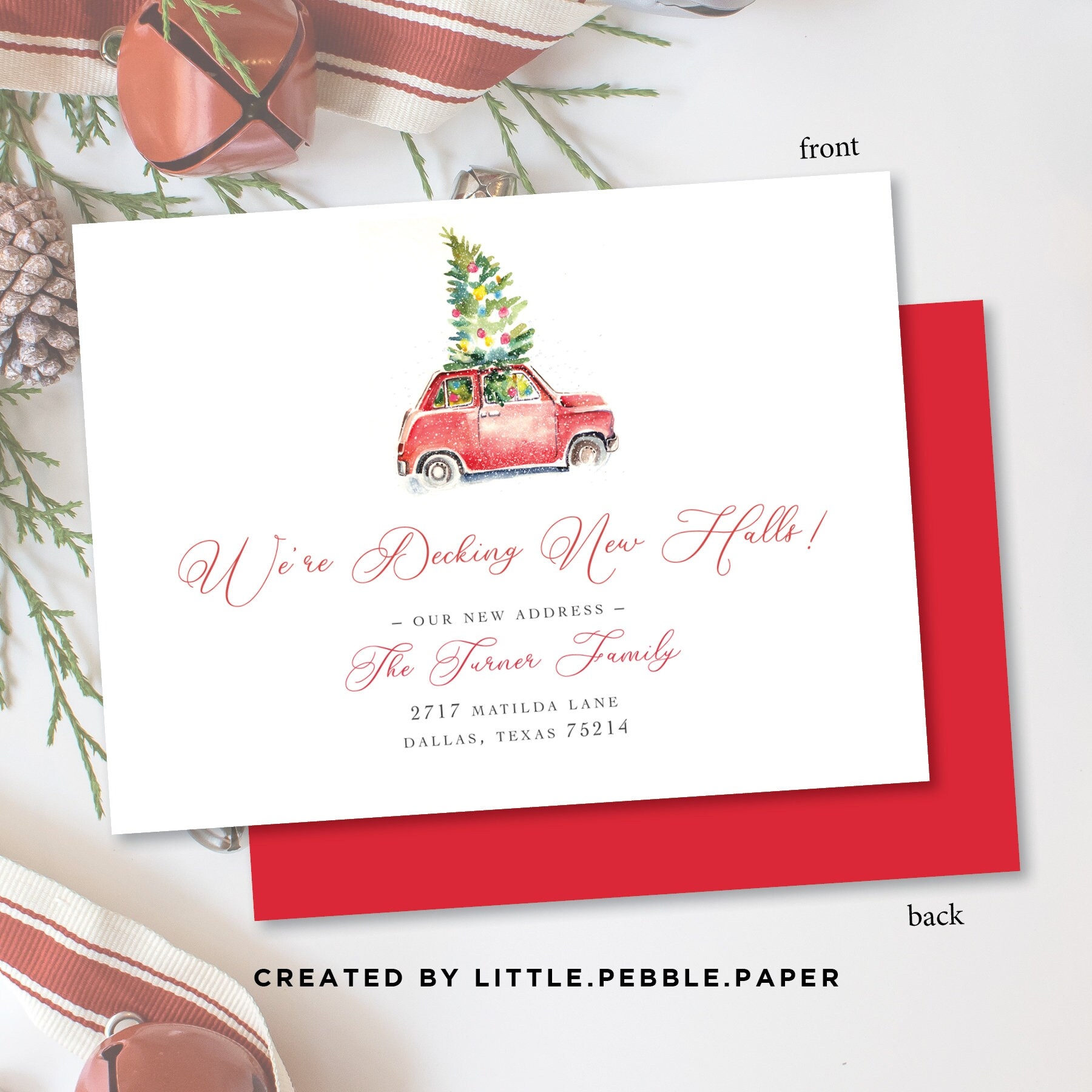 Holiday Moving Announcement Etsy Holiday Moving Announcement Etsy