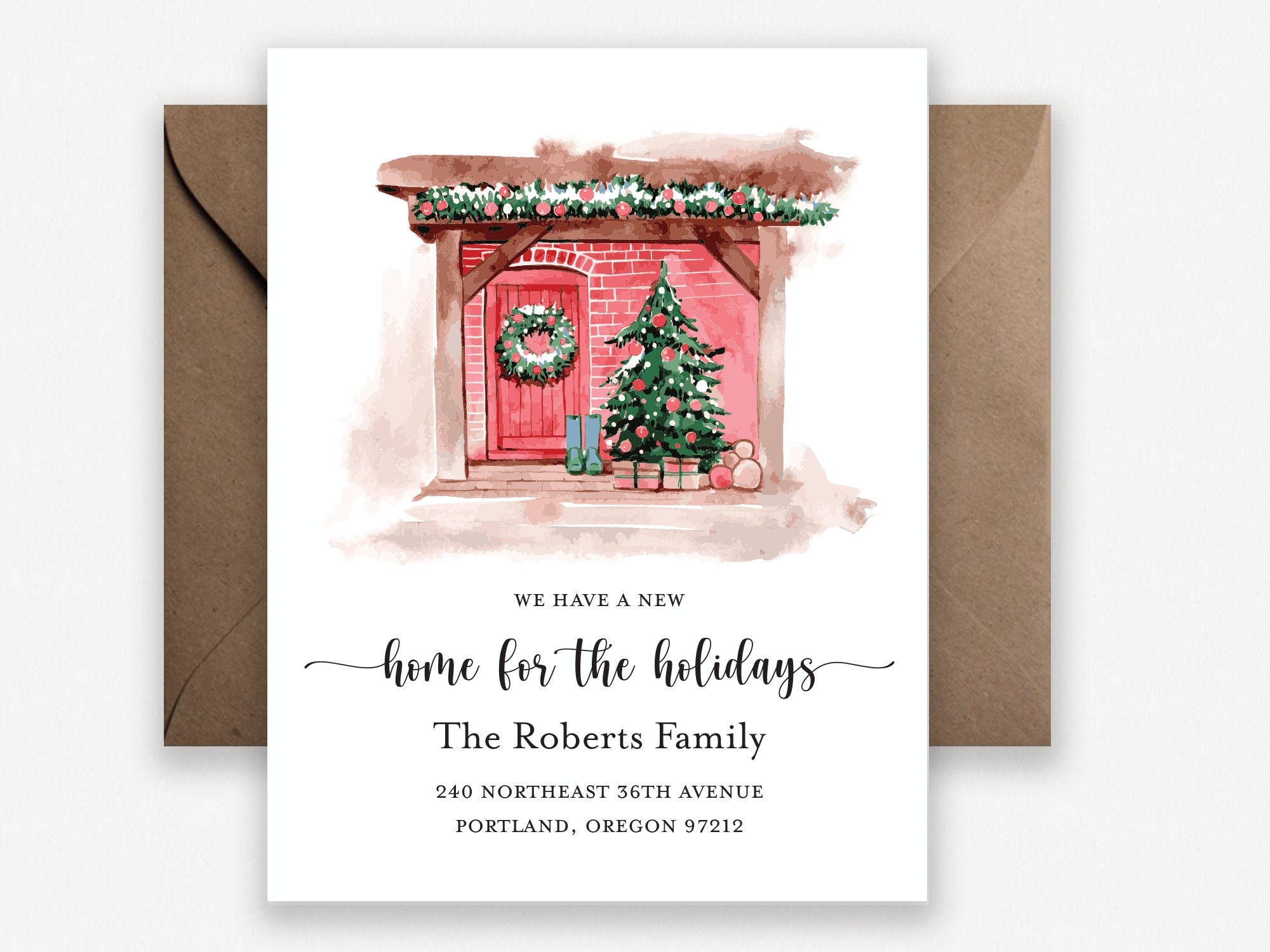 Free Printable Moving Announcement Templates Xmas