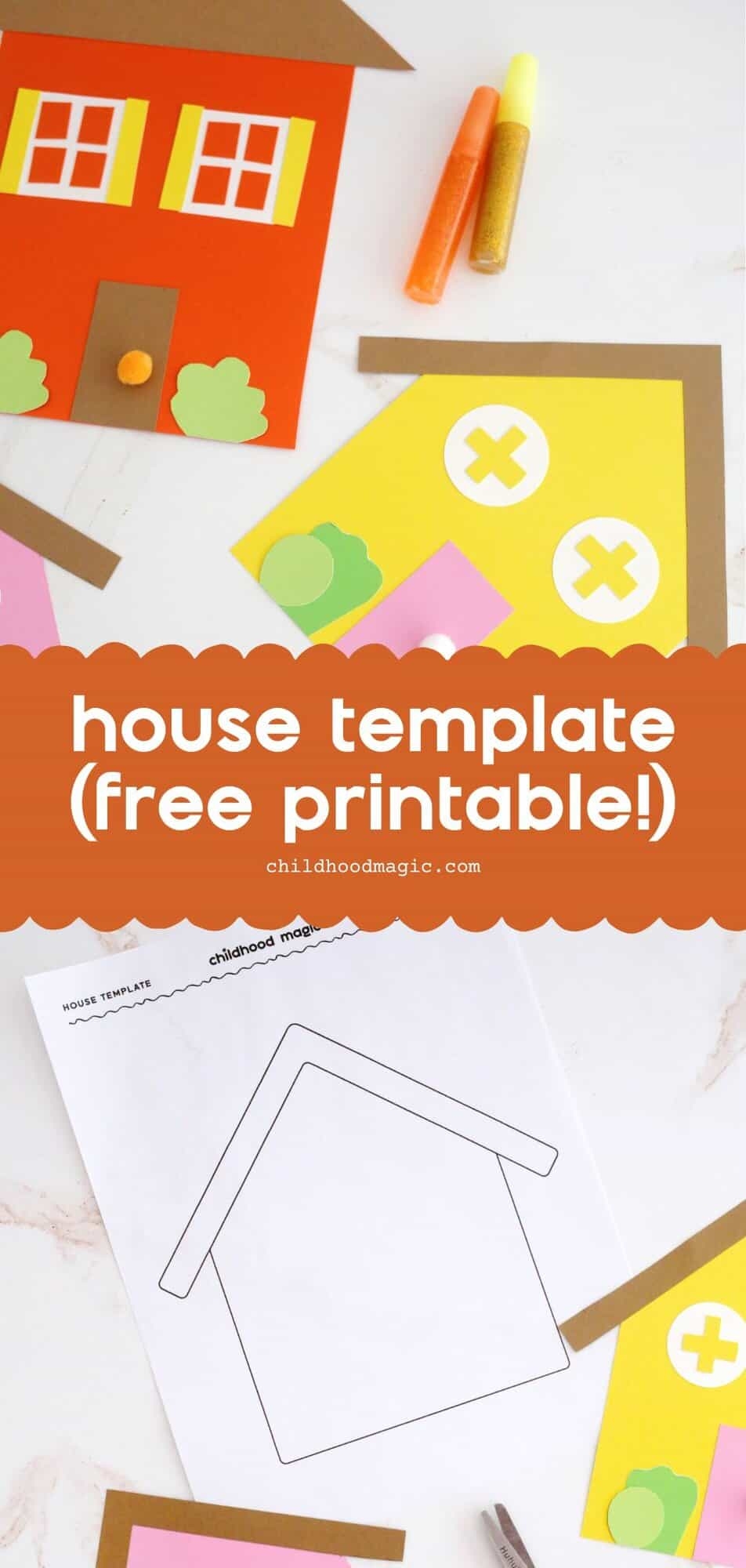 House Template Free Printable Childhood Magic