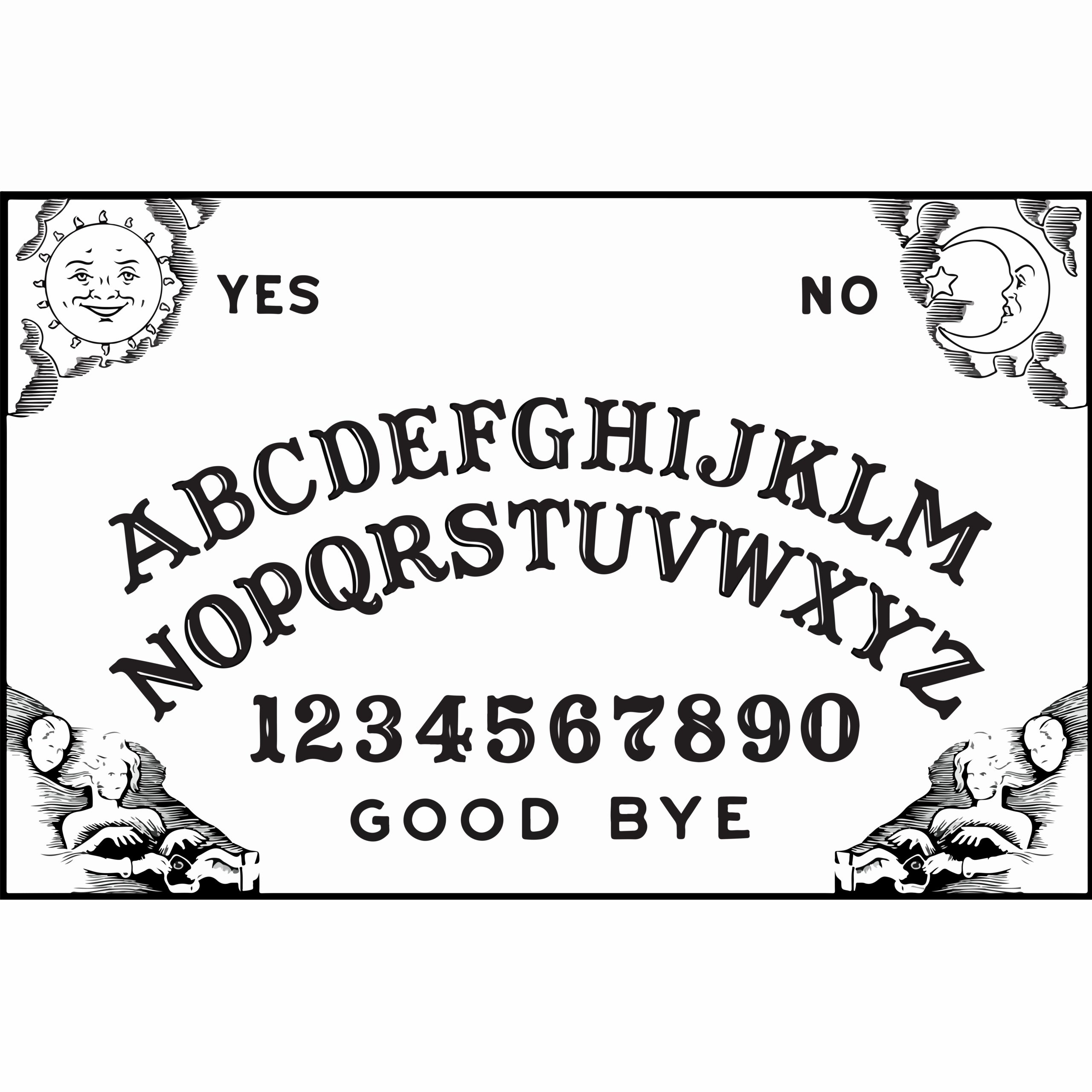 Free Printable Printable Ouija Board Template