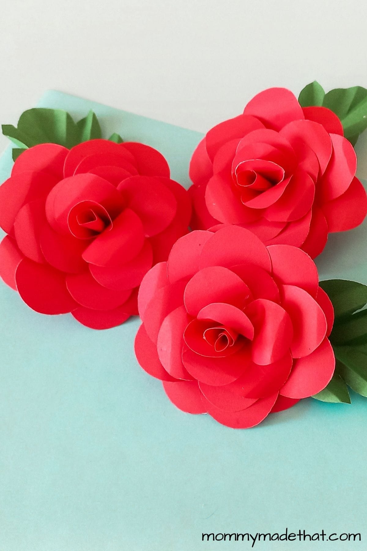 How To Make A Paper Rose With Free Printable Template 