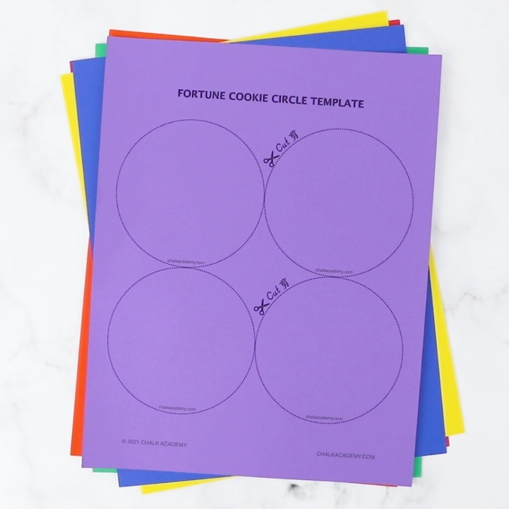 Free Printable Paper Fortune Cookie Template