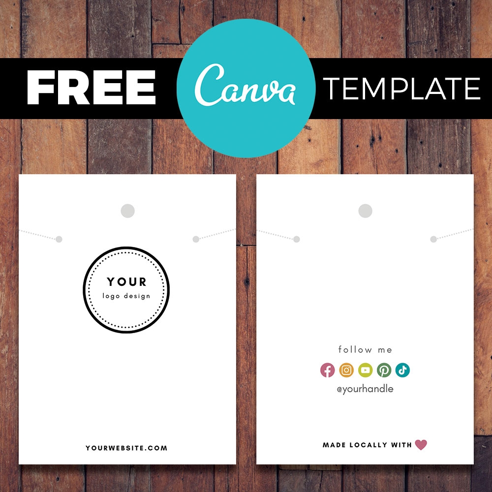 How To Use Necklace Cards FREE Printable Necklace Card Template Worksheets Library
