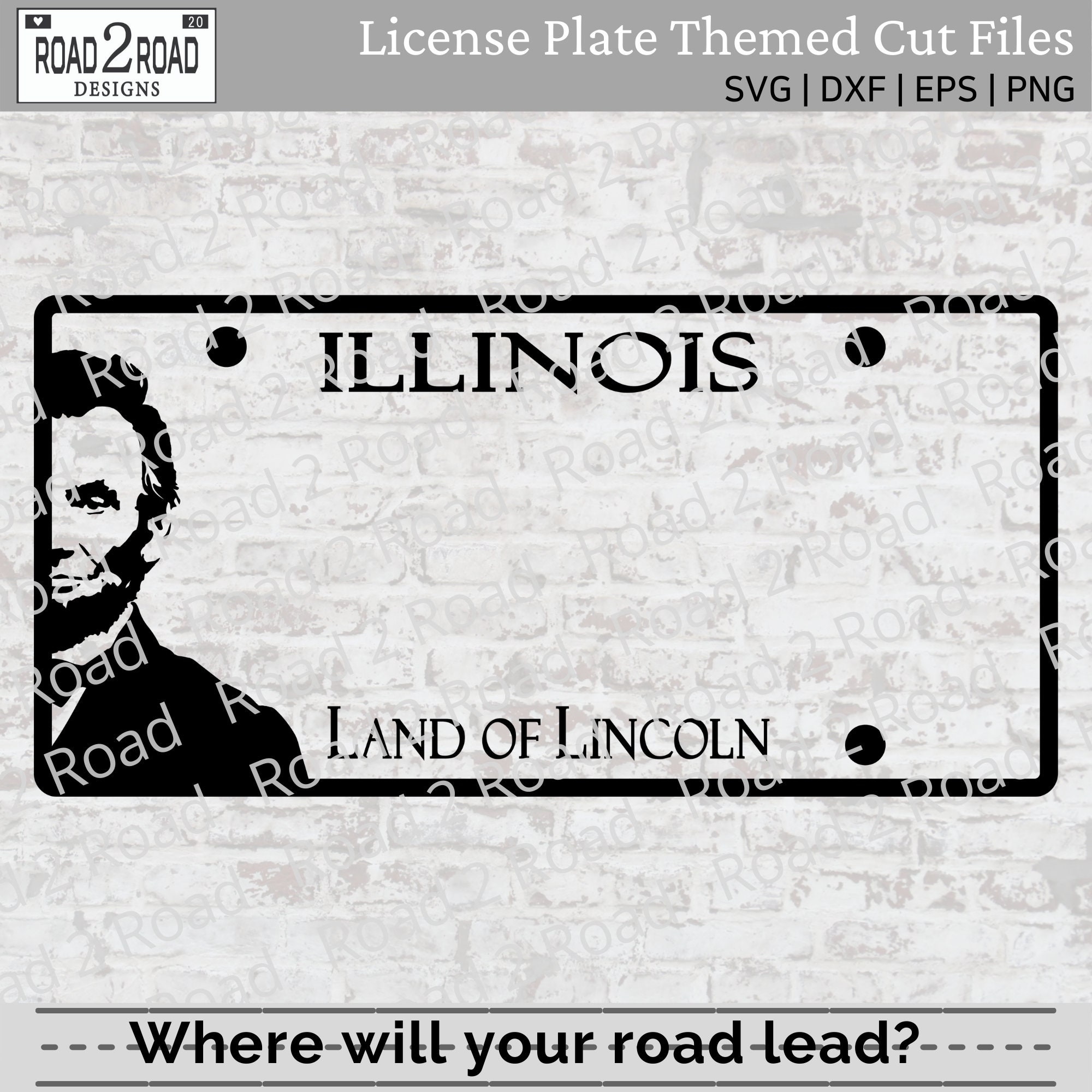Free Printable License Plate Template Illinois