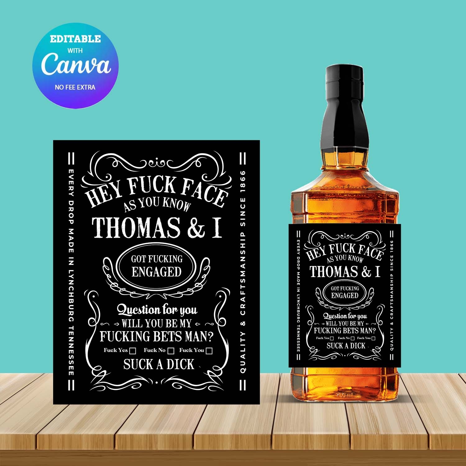 Free Printable Jack Daniels Invitation Template
