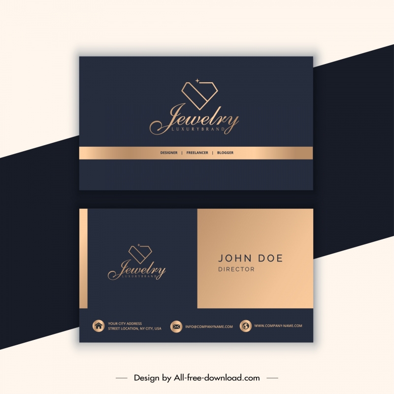 Free Printable Jewelry Business Card Templates