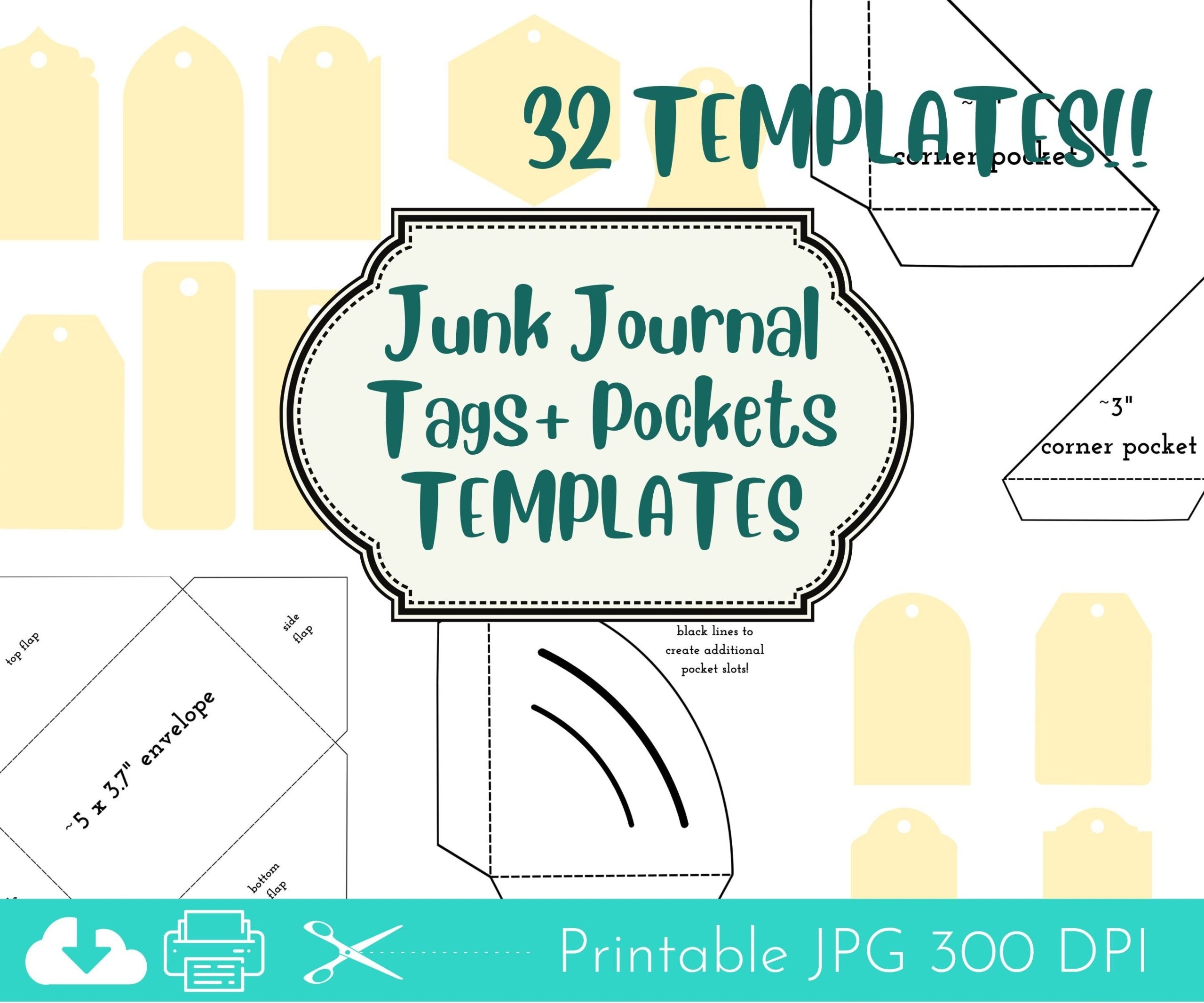 Junk Journal Tags Pockets And Envelopes Templates Kit Worksheets Library Junk Journal Tags Pockets And Envelopes Templates Kit Worksheets Library