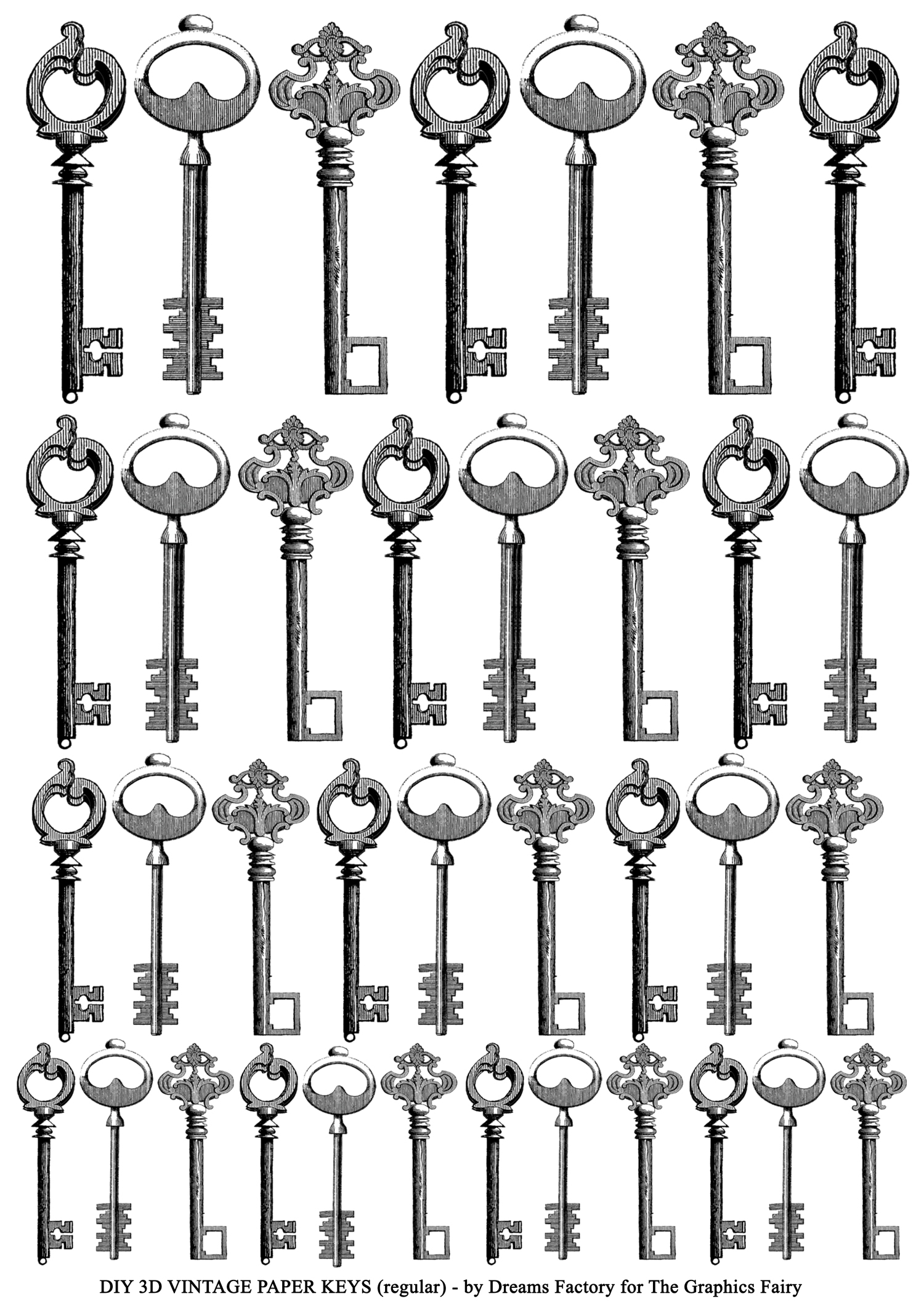 Free Printable Key Shape Template