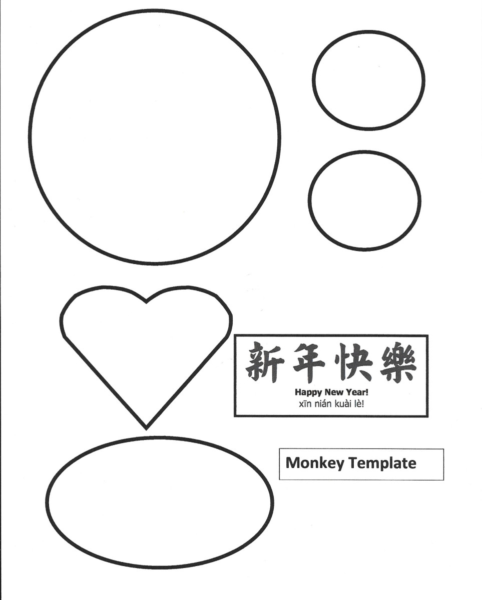 Kid Crafts For Year Of The Monkey Chinese New Year Art Projects 