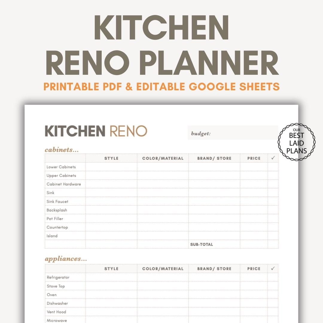 Free Printable Kitchen Appliance Templates