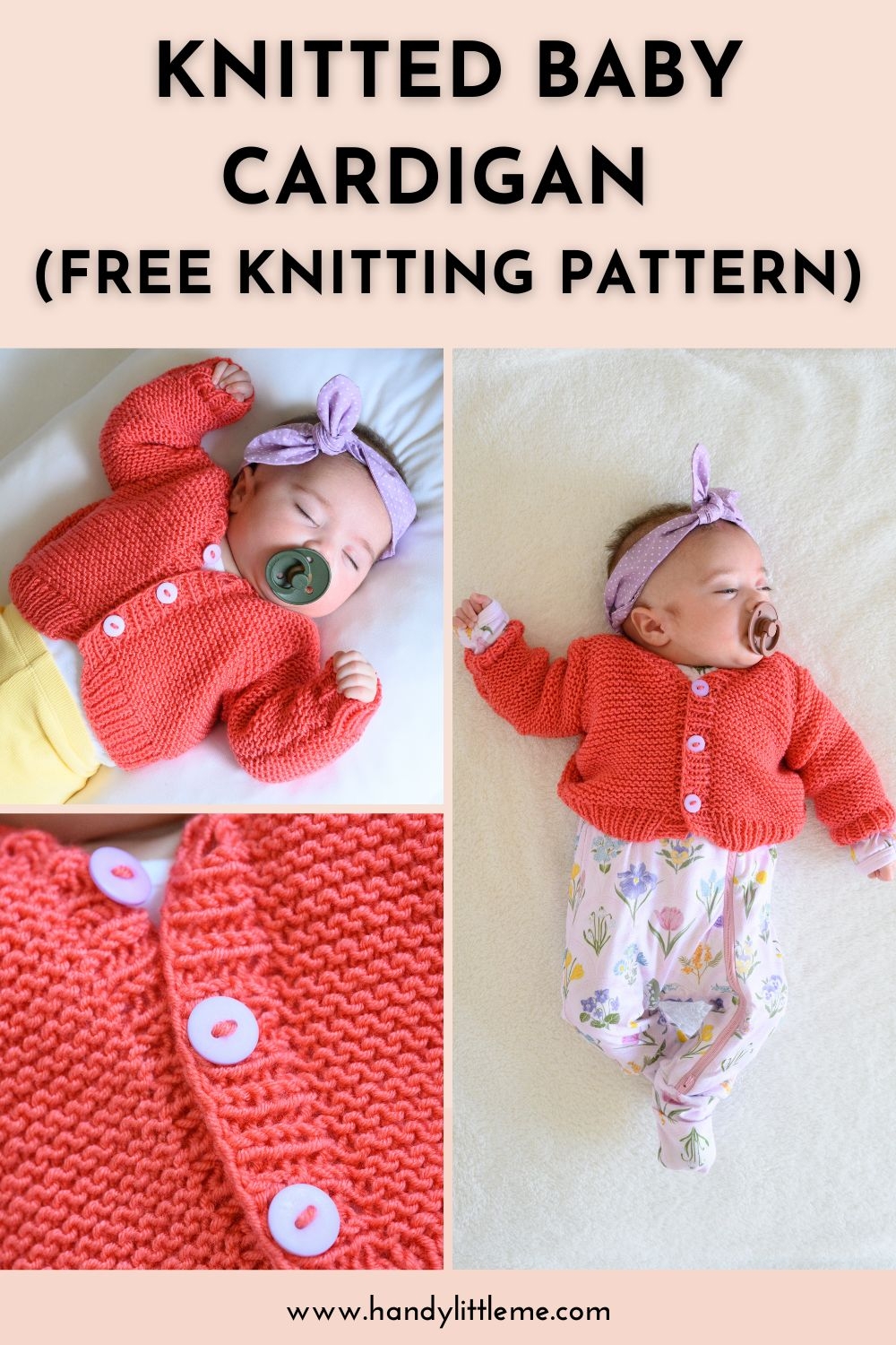 Knitted Baby Cardigan Free Knitting Pattern Handy Little Me Knitted Baby Cardigan Free Knitting Pattern Handy Little Me