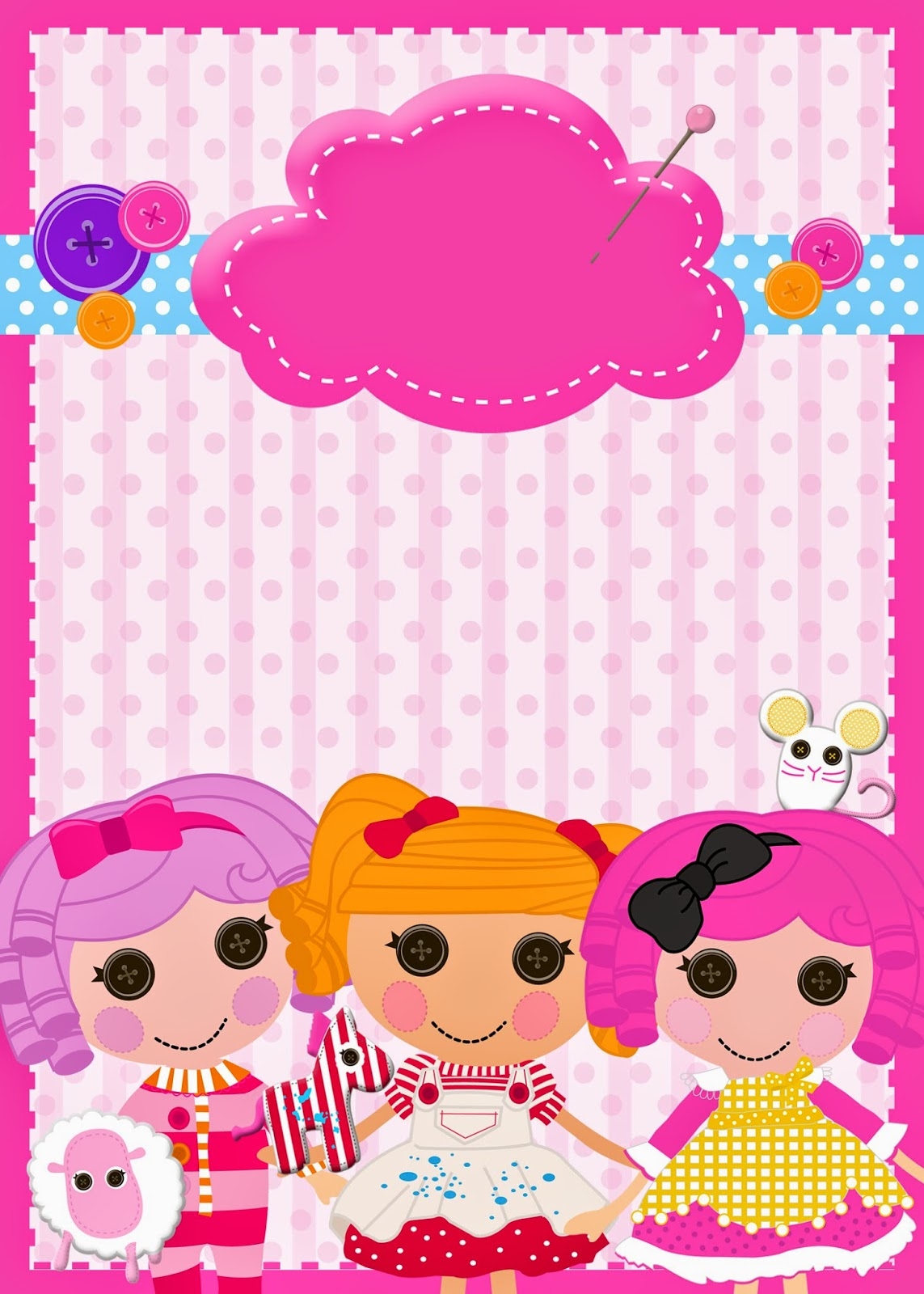 Free Printable Lalaloopsy Invitation Template
