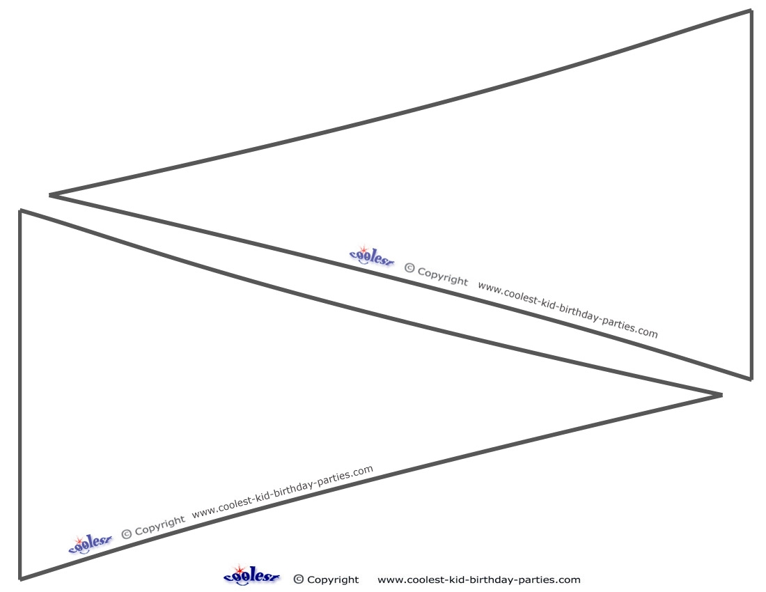 Free Printable Large Pennant Banner Template