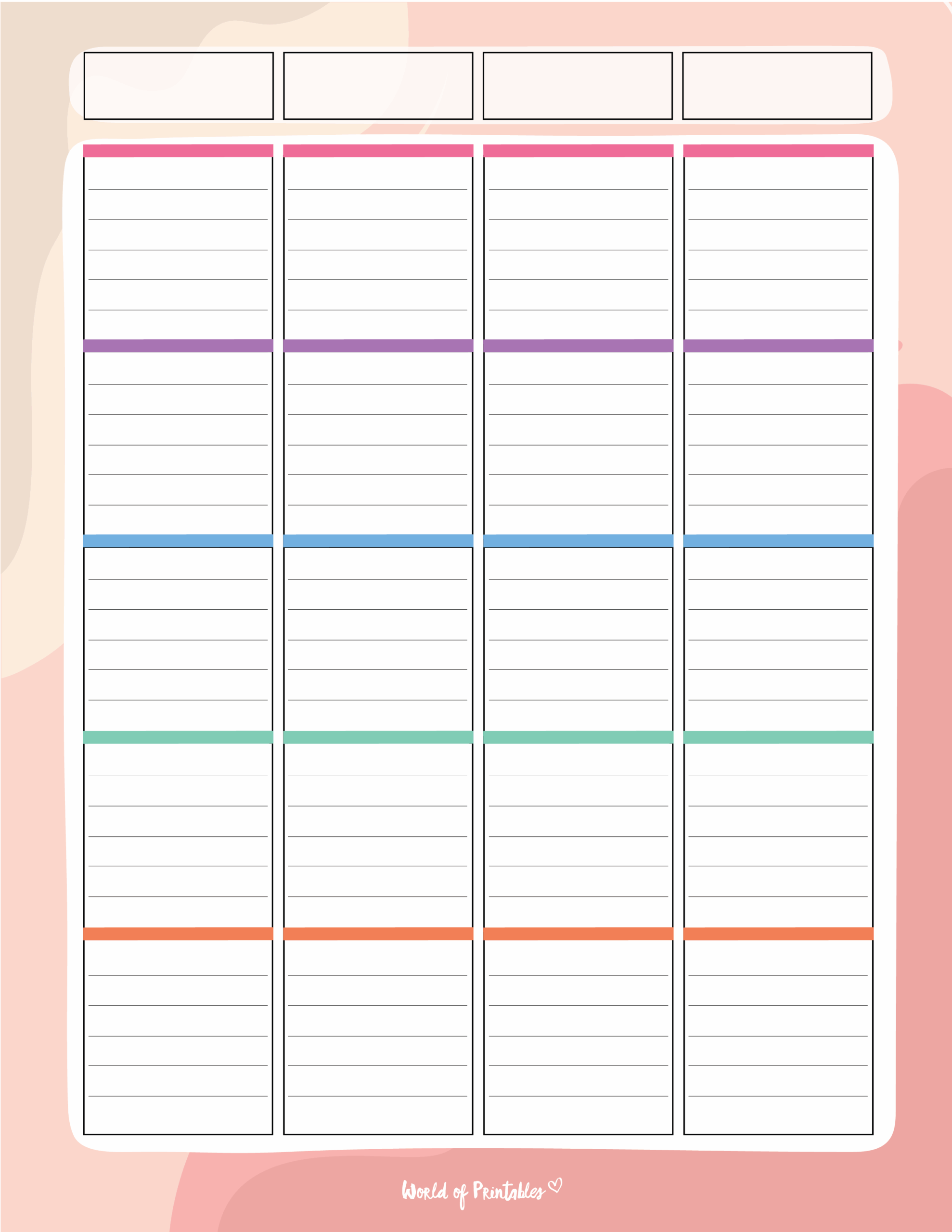 Lesson Plan Templates World Of Printables