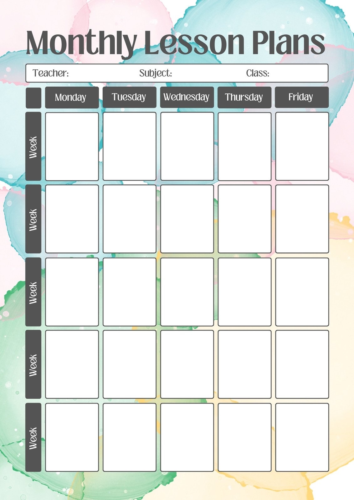 Lesson Plan Templates You Can Customize For Free Canva