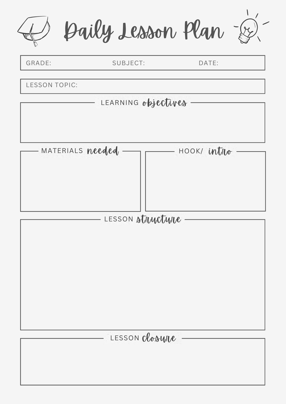 Lesson Plan Templates You Can Customize For Free Canva Lesson Plan Templates You Can Customize For Free Canva