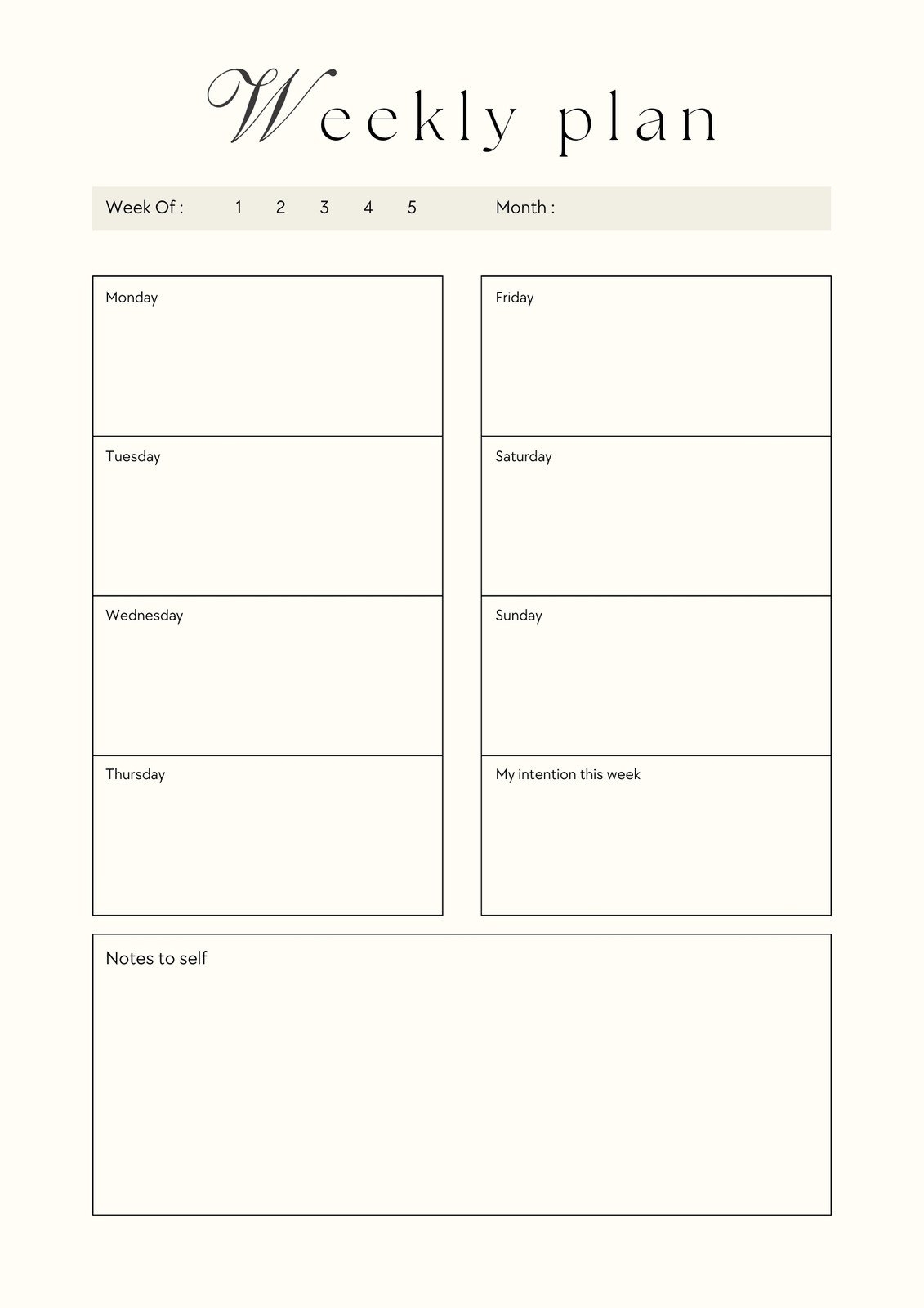 Free Printable Lesson Planning Templates