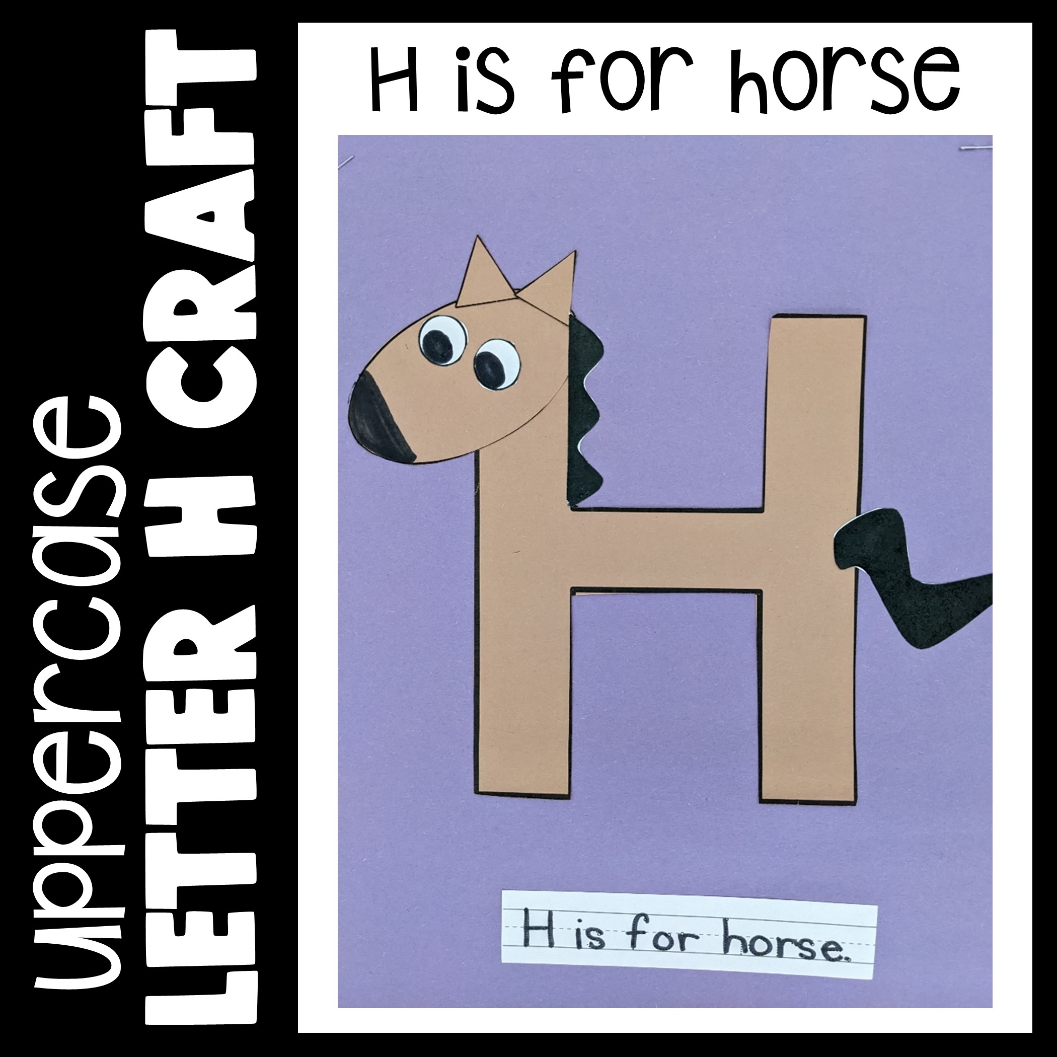 Letter H Craft H Is For Horse Printable Craft Template ABC Letter H Craft H Is For Horse Printable Craft Template ABC
