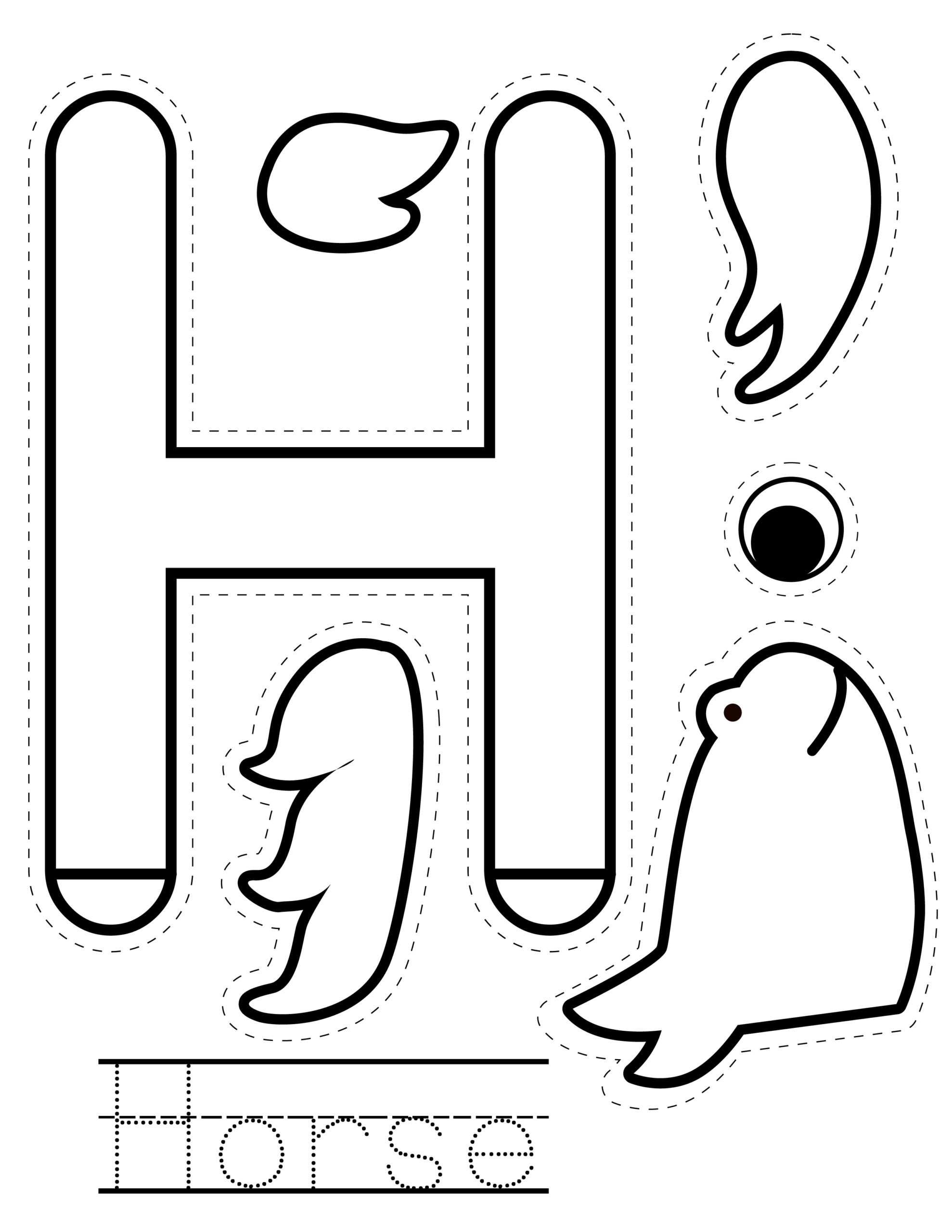 Letter H Craft Horse Activity Homeschooling Preschool Letter H Craft Horse Activity Homeschooling Preschool