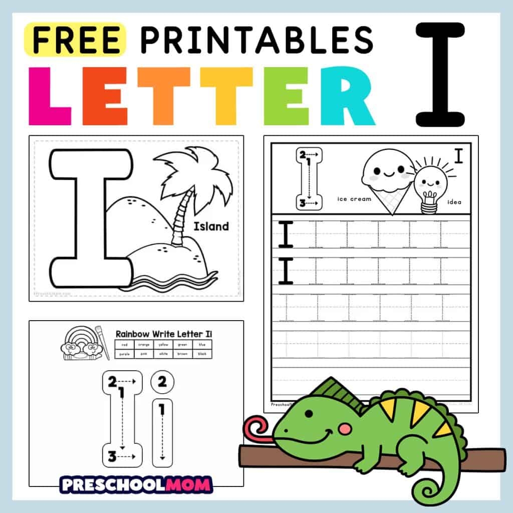 Free Printable Letter I Template