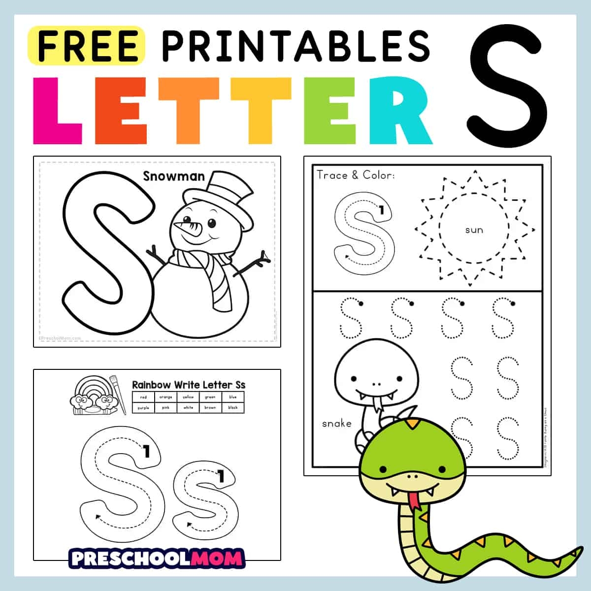 Free Printable Letter S Templates