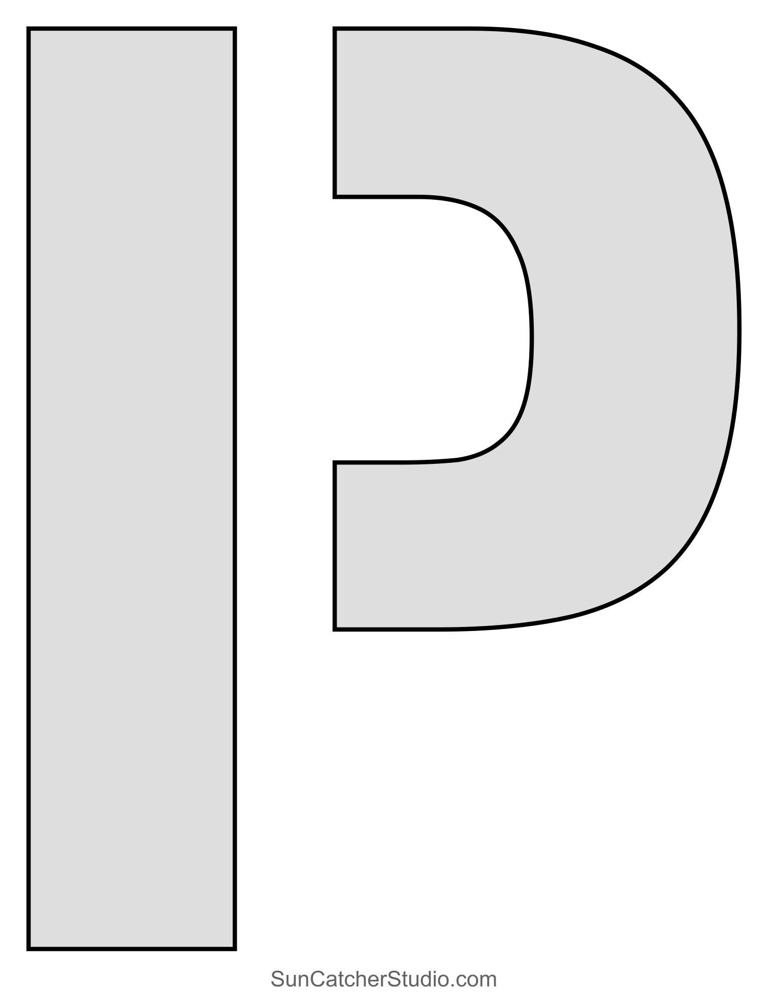Free Printable Letter P Template