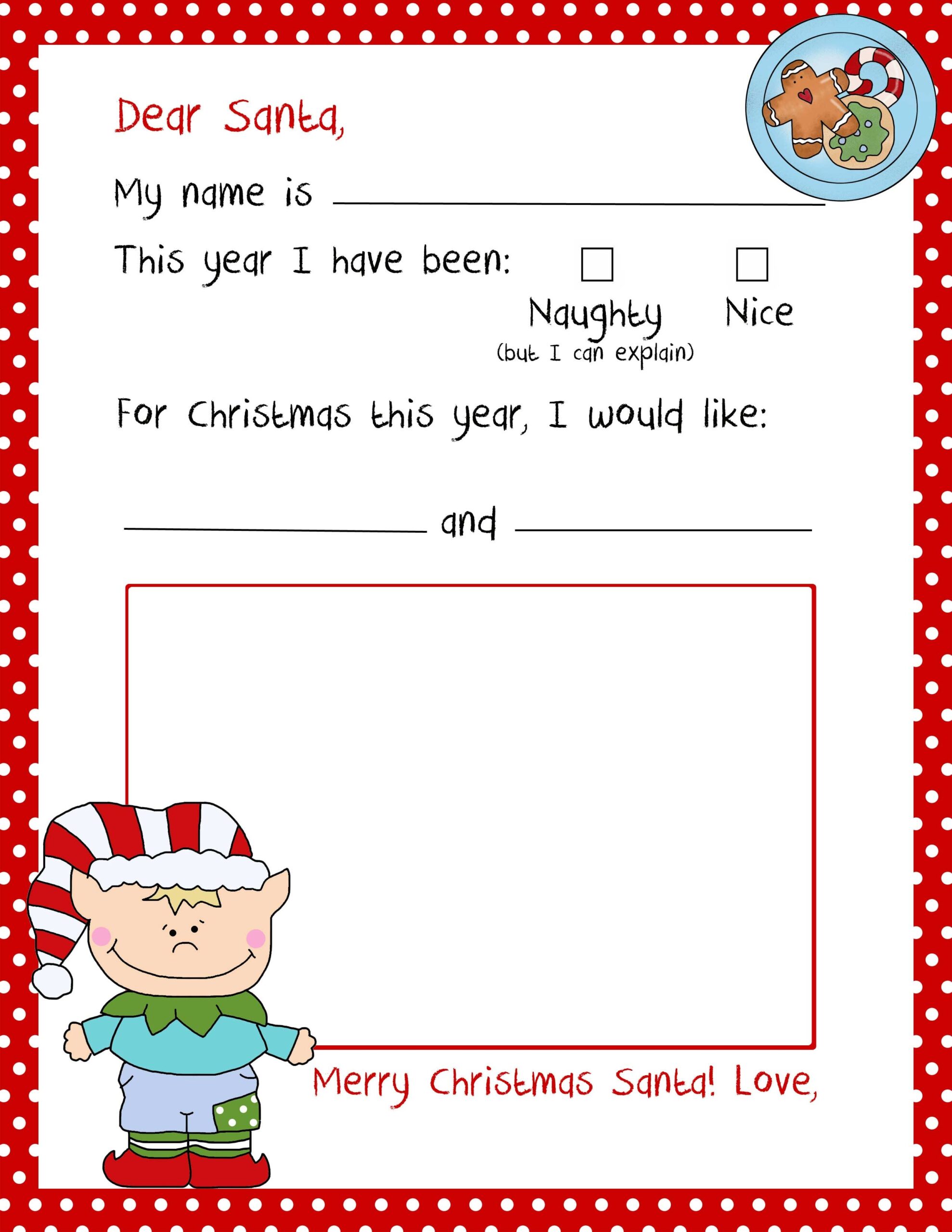 Letter To Santa Elf With Coloring Pasting Box Letter To Santa Elf With Coloring Pasting Box