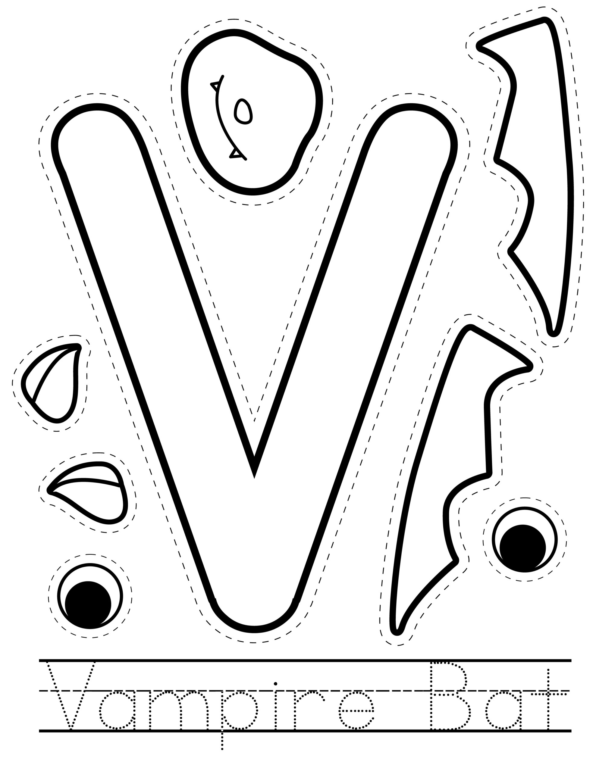Free Printable Letter V Template Free Printable Letter V Template