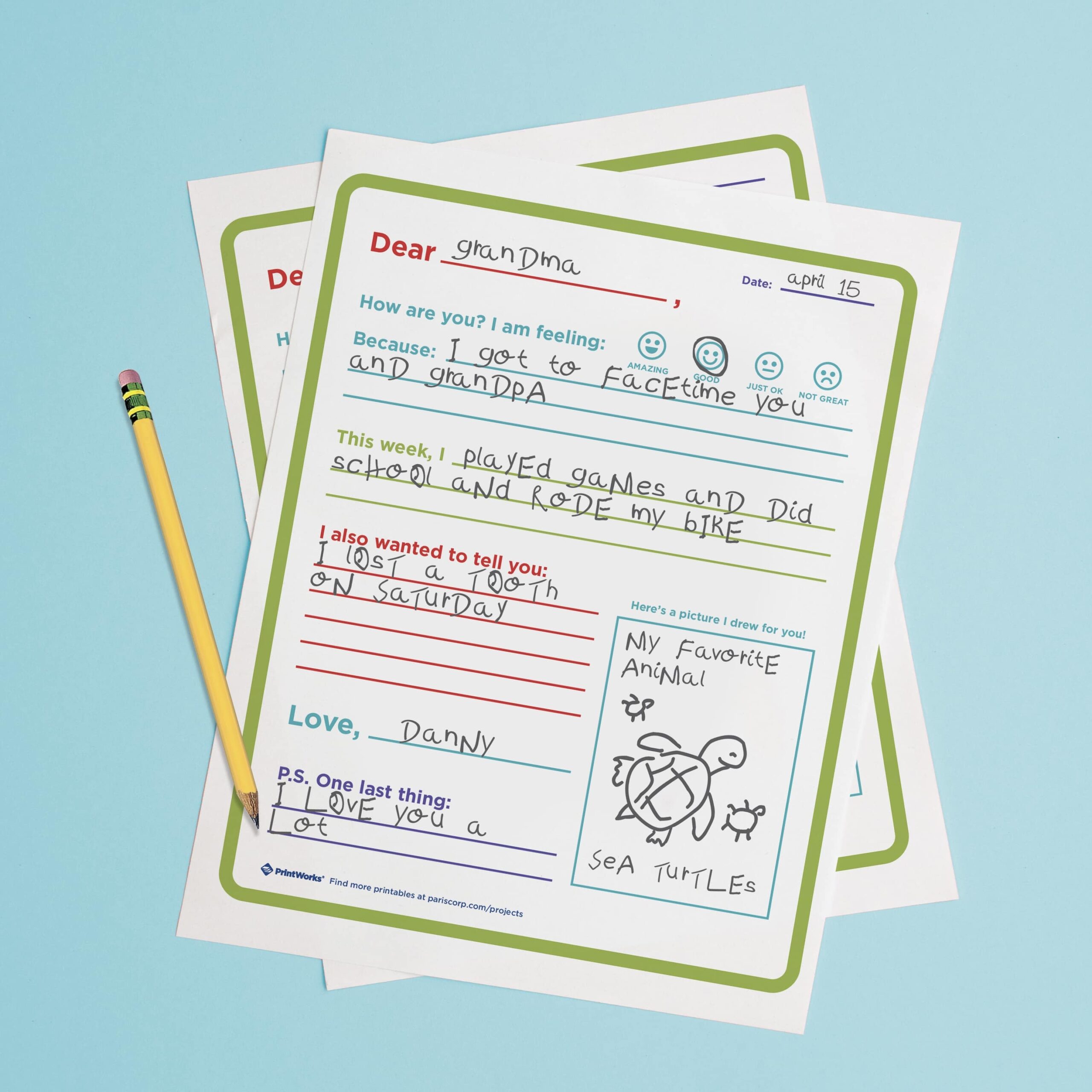 Free Printable Letter Templates For Kids