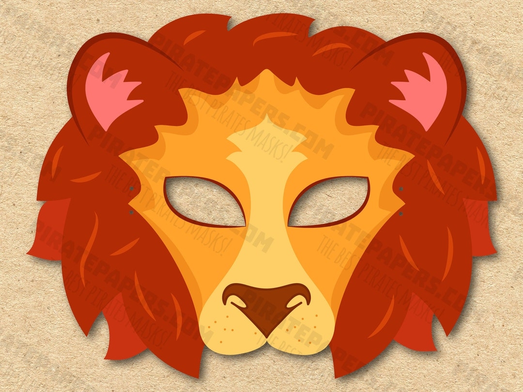 Free Printable Lion Mask Template