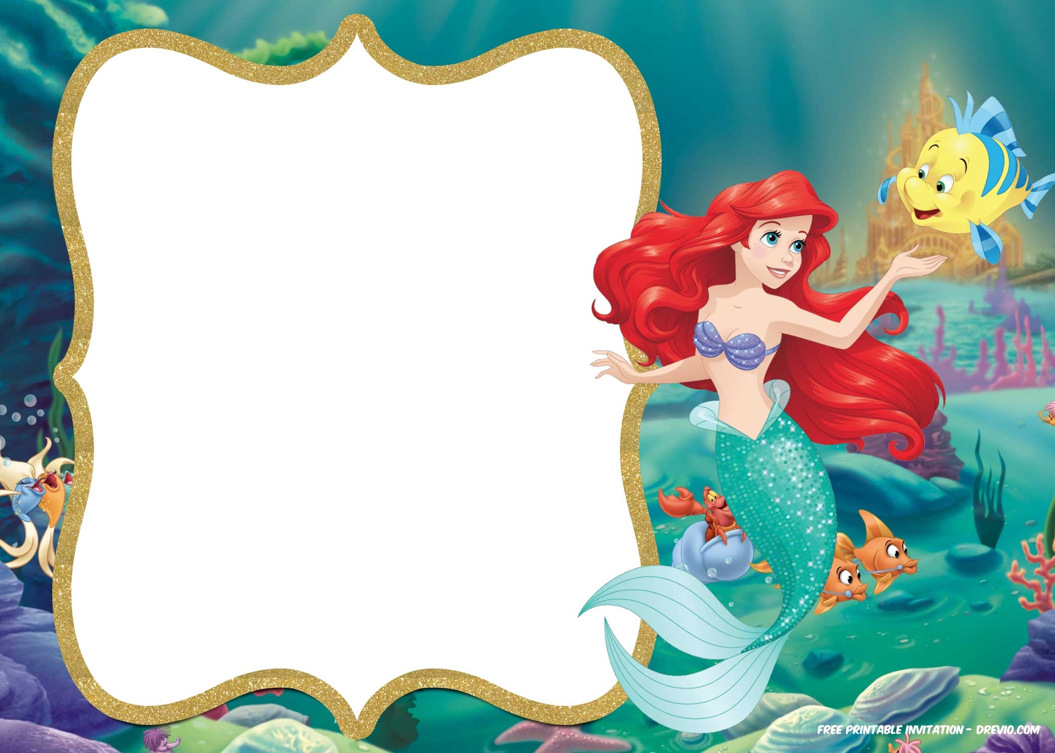 Free Printable Little Mermaid Template