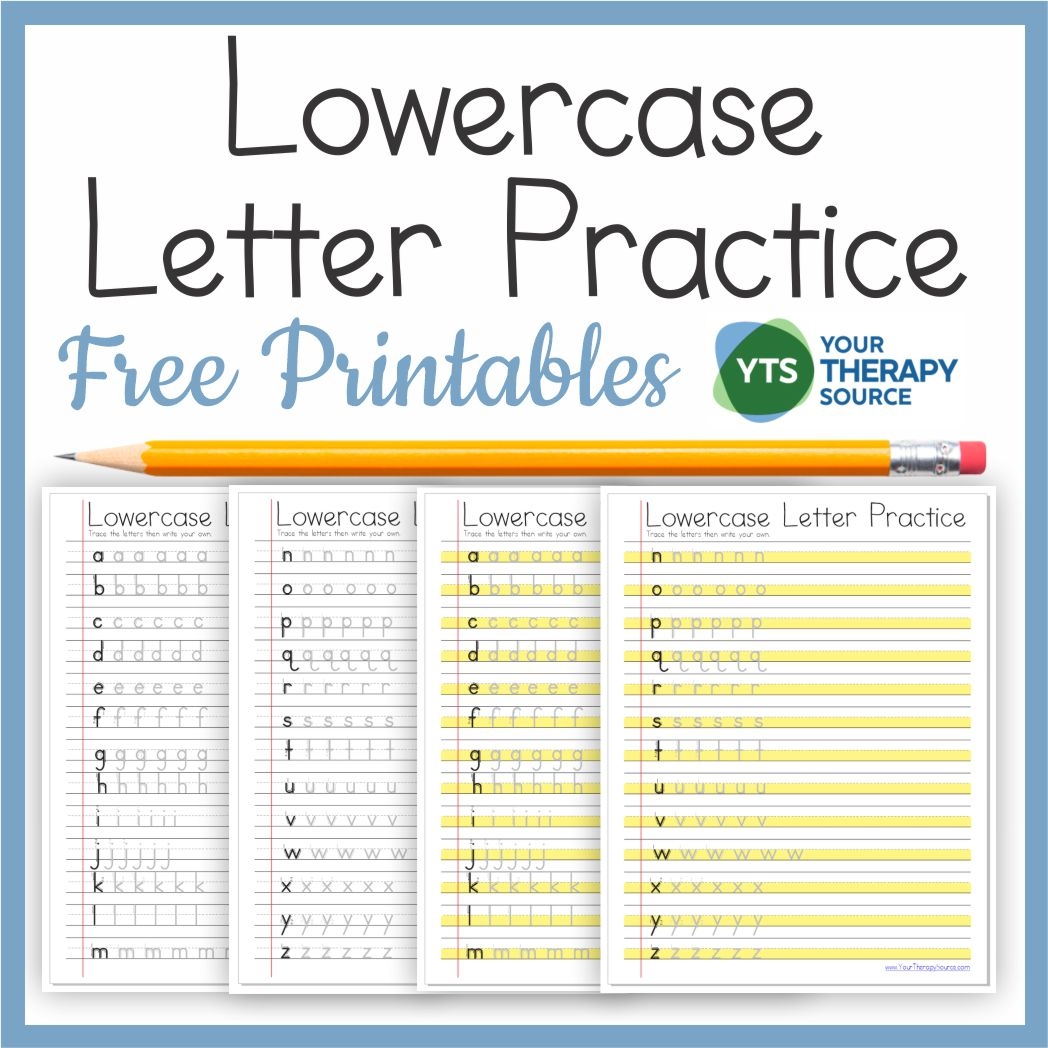 Free Printable Lower Case Letter Templates