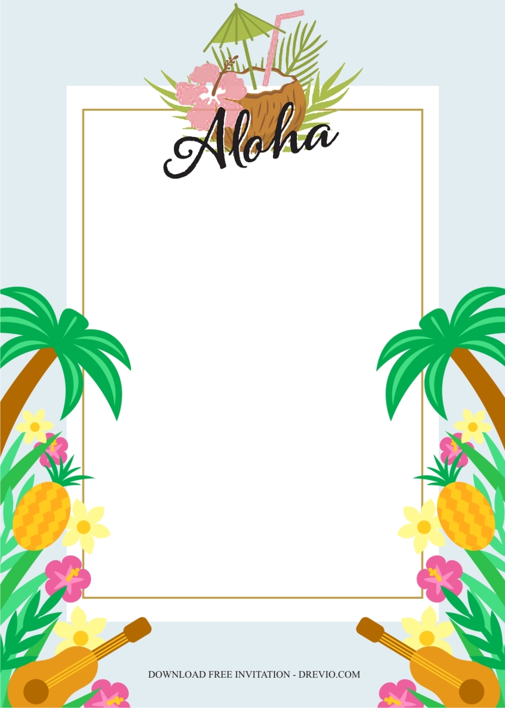Luau Invitation Luau Birthday Invitation Personalized Luau Luau Invitation Luau Birthday Invitation Personalized Luau