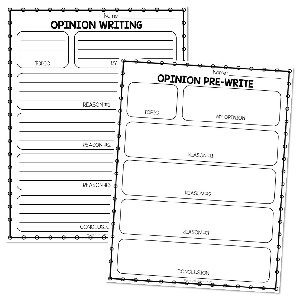 Lucky Little Toolkit Literacy Writing Organizers And Templates Opinion Writing Lucky Little Learners Lucky Little Toolkit Literacy Writing Organizers And Templates Opinion Writing Lucky Little Learners